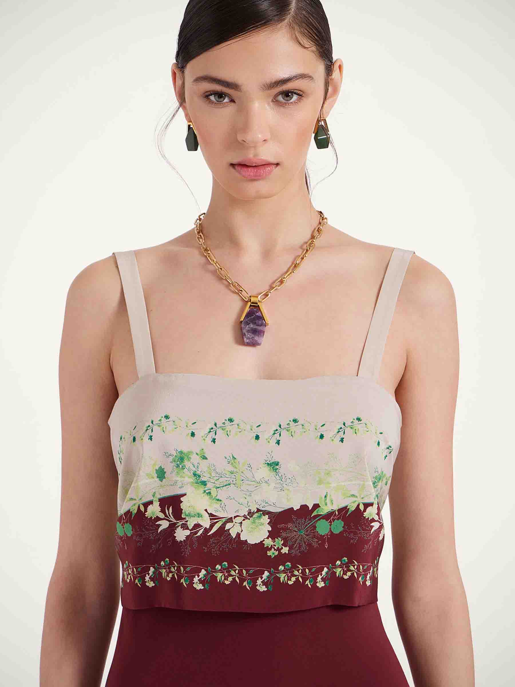 Outlet online LaDoubleJ Mujer Vestido Midi Slip-Around color Burdeos sku 721-000512 01 - Foto 5