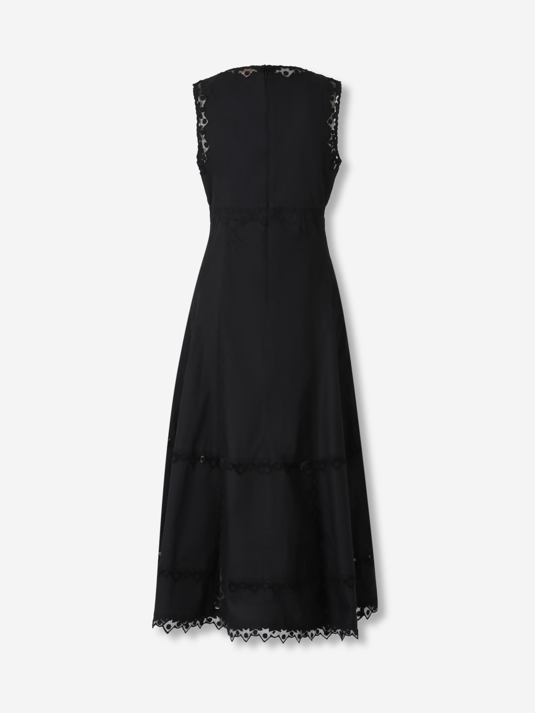 Outlet online Ulla Johnson Mujer Vestido Midi Anela color Negro sku 721-000538 01 - Foto 2