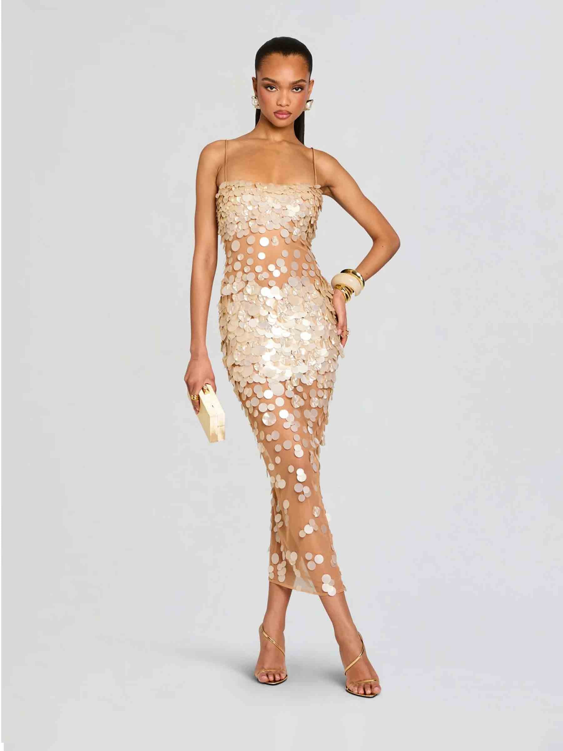 Outlet online Retrofête Mujer Vestido Maxi Mischa color Blanco sku 721-000543 01 - Foto 1