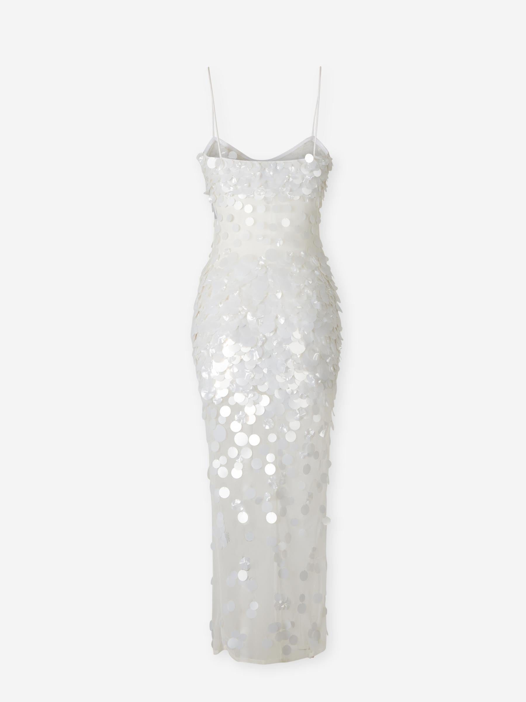 Outlet online Retrofête Mujer Vestido Maxi Mischa color Blanco sku 721-000543 01 - Foto 2