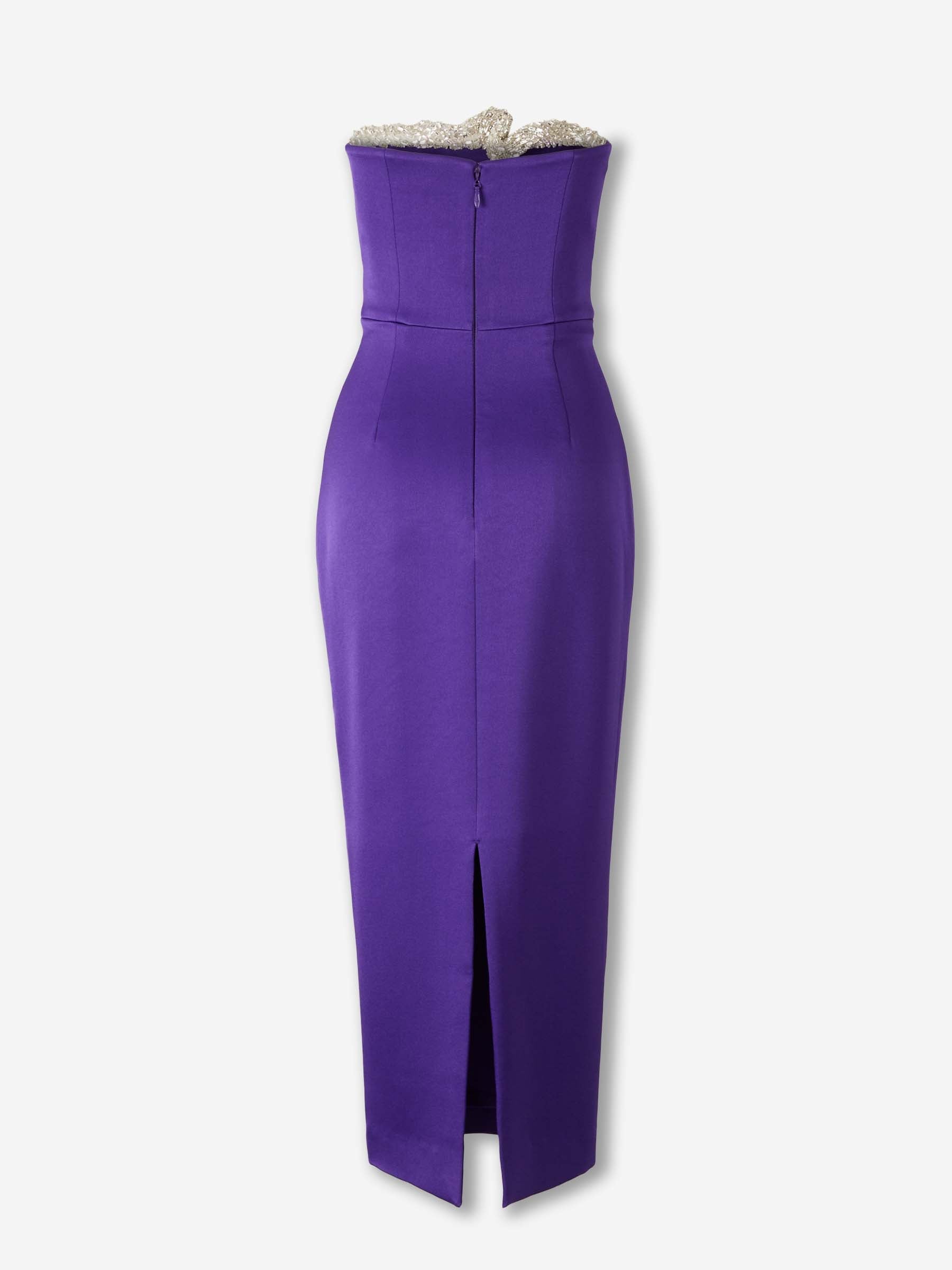 Outlet online Rachel Gilbert Mujer Vestido Lorna color Violeta sku 721-000561 01 - Foto 2