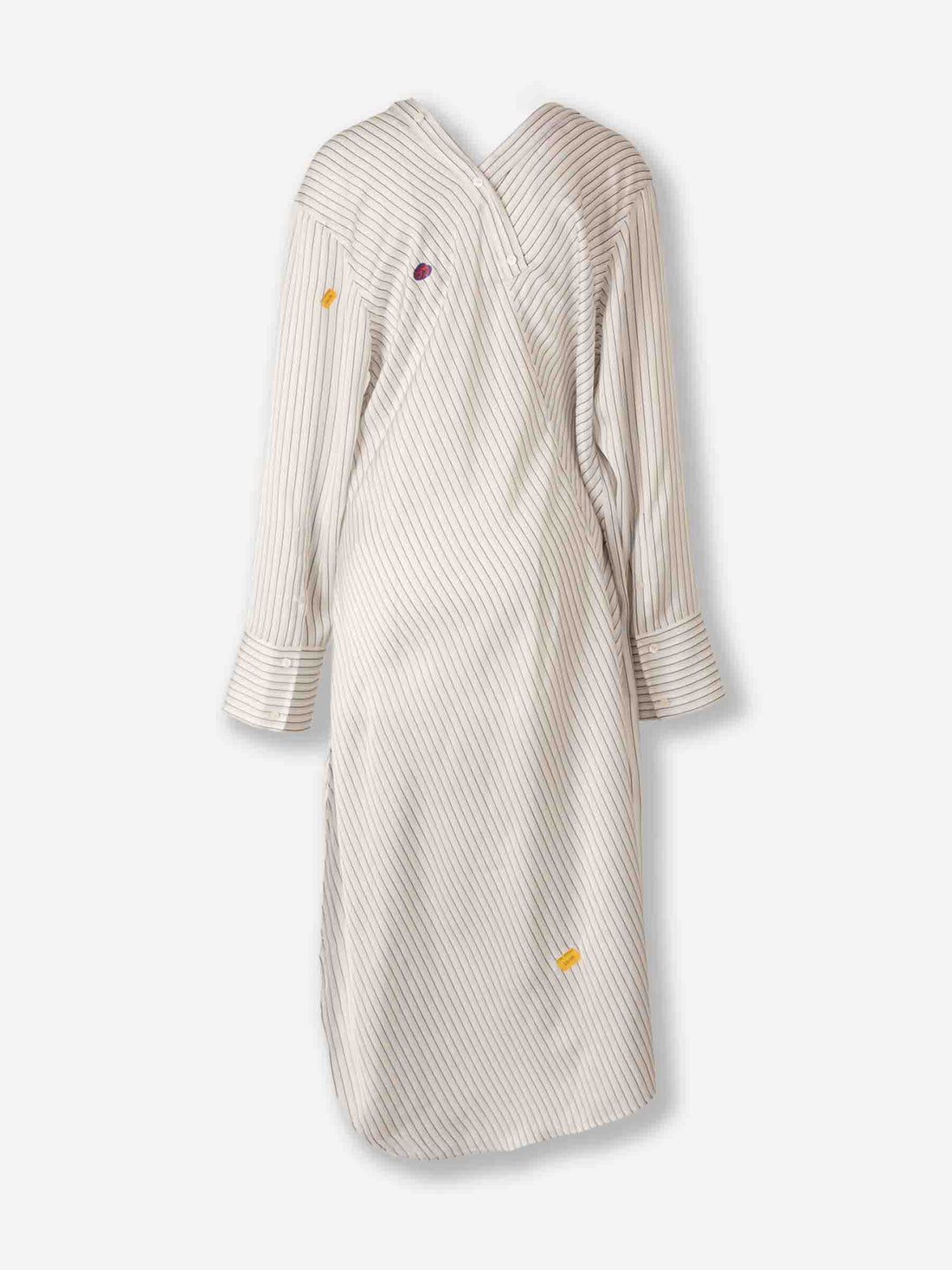 Outlet online Acne Studios Mujer Vestido Midi Camisero color Blanco sku 721-000566 01 - Foto 2