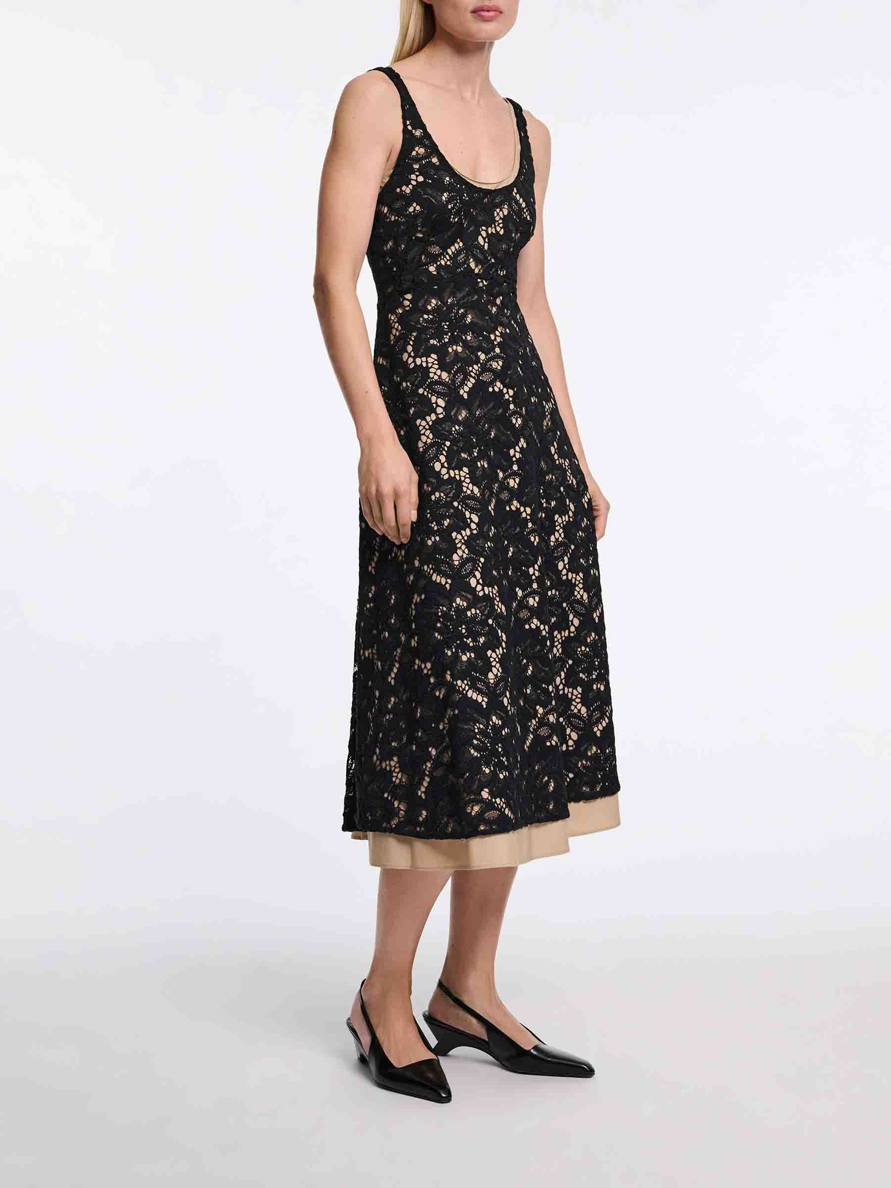 Outlet online Dorothee Schumacher Mujer Vestido Midi Lacy Dream color Negro sku 721-000567 01 - Foto 2