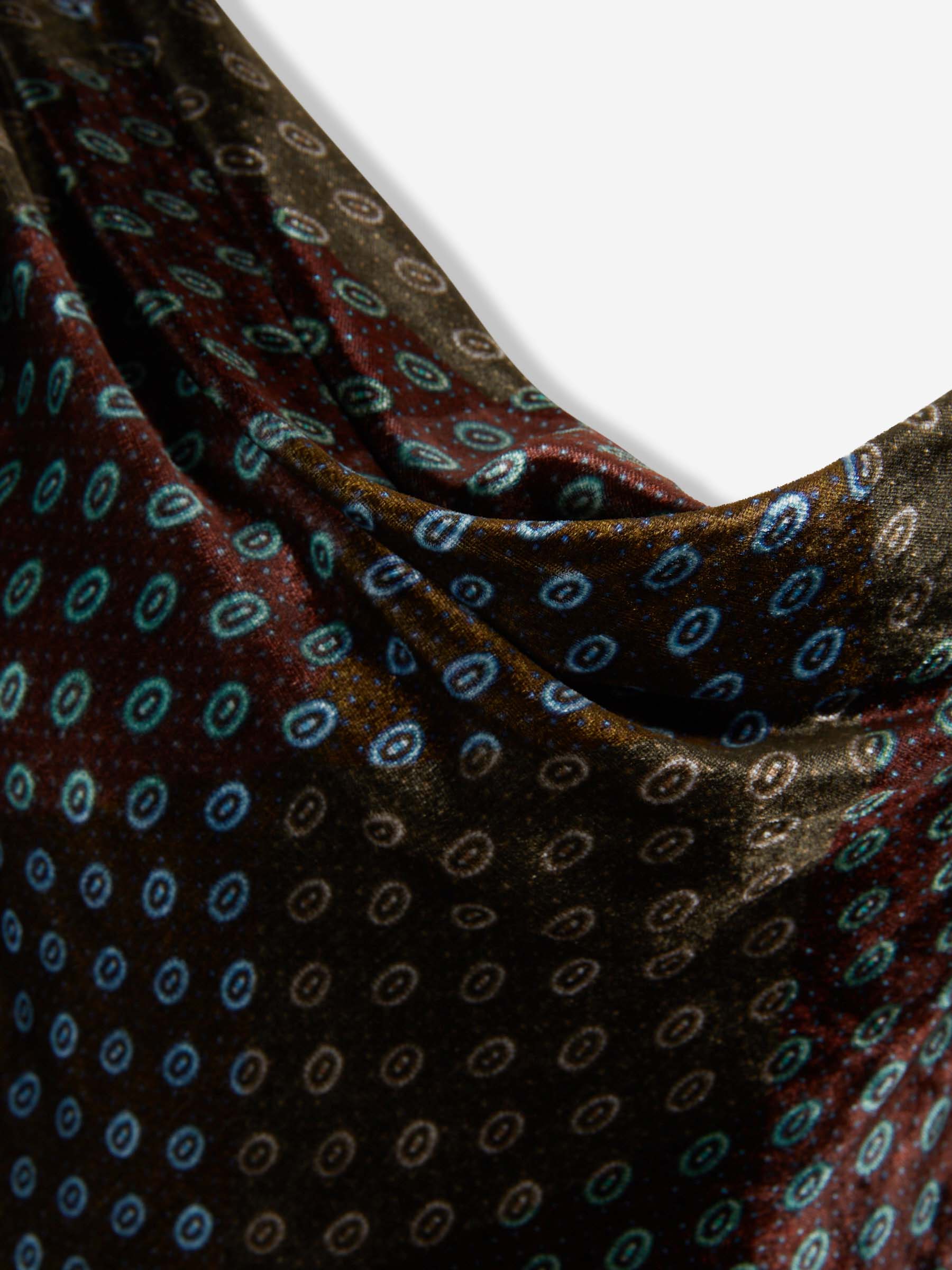 Outlet online Dries Van Noten Mujer Vestido Midi Asimétrico color Multicolor sku 721-000570 01 - Foto 3