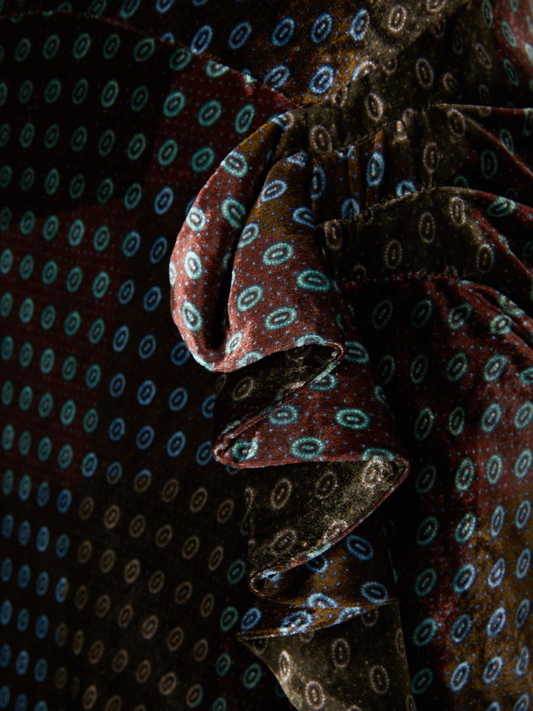 Outlet online Dries Van Noten Mujer Vestido Midi Asimétrico color Multicolor sku 721-000570 01 - Foto 4