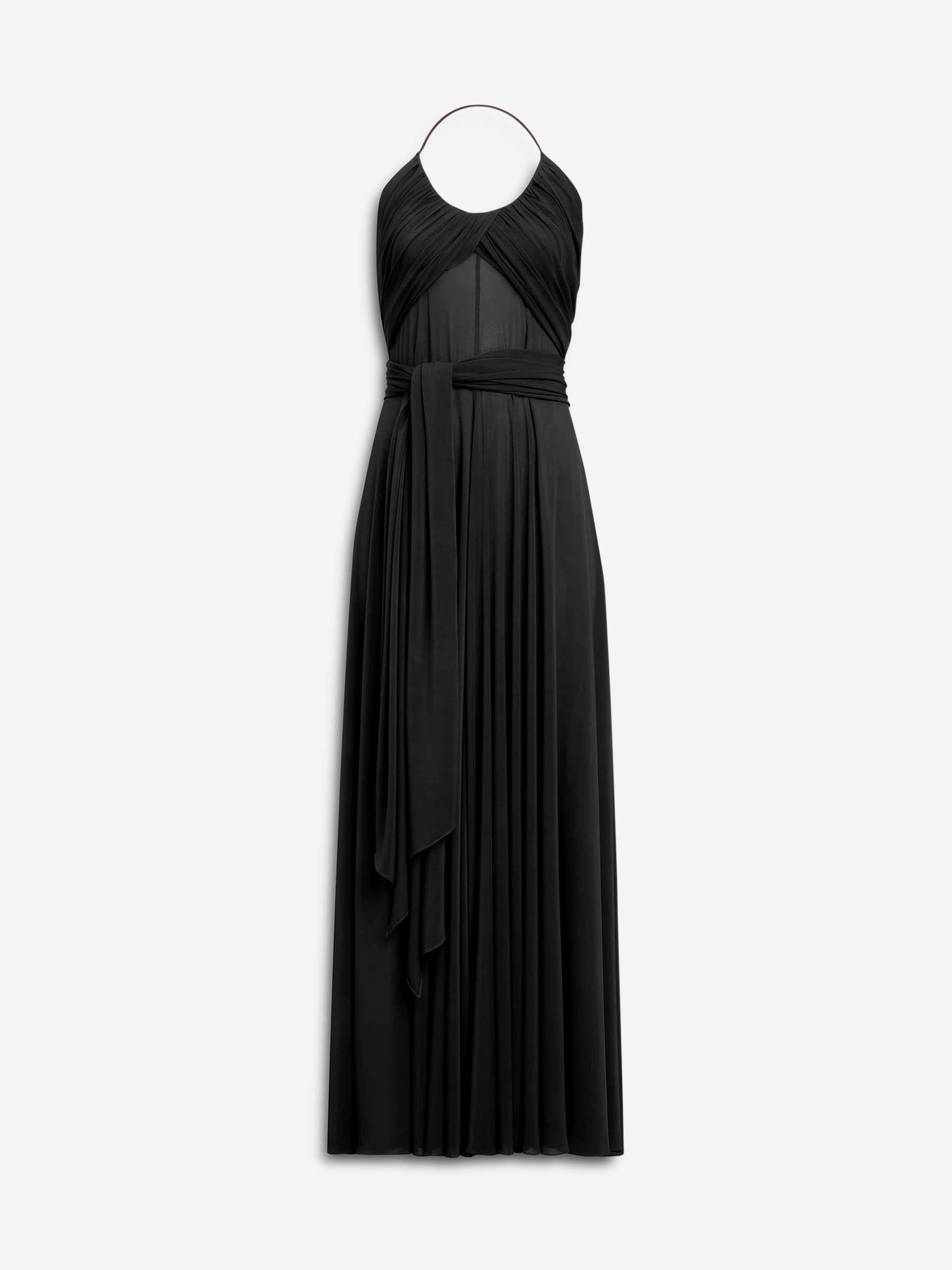 Outlet online Alaïa Mujer Vestido Maxi Cruzado color Negro sku 721-000573 02 - Foto 1