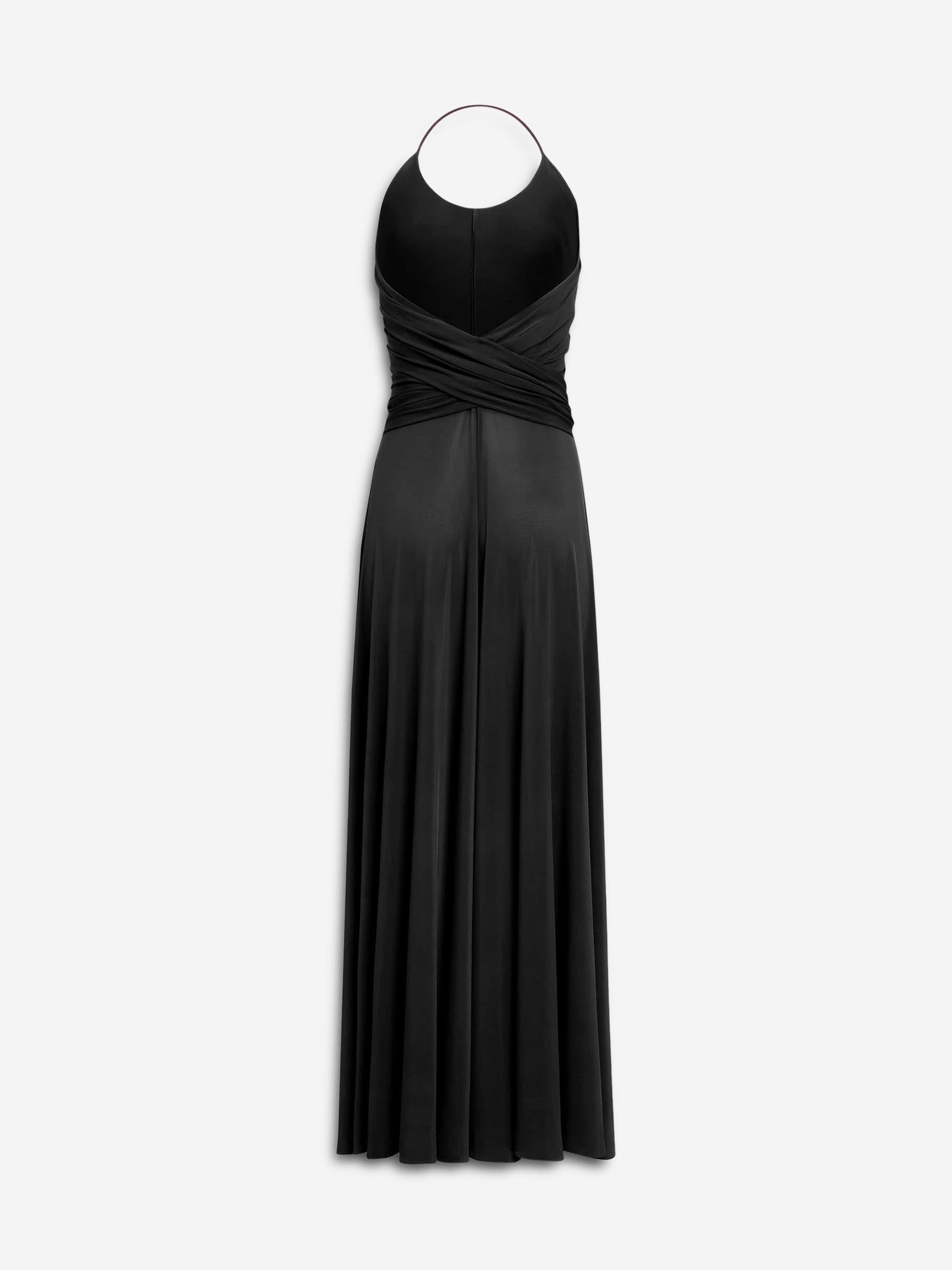 Outlet online Alaïa Mujer Vestido Maxi Cruzado color Negro sku 721-000573 02 - Foto 2