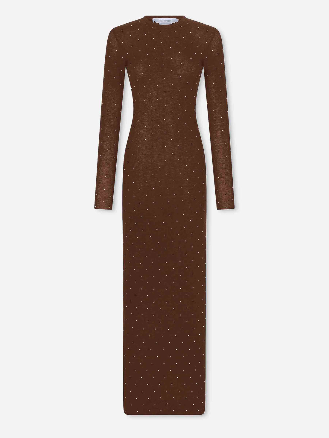 Outlet online Rabanne Mujer Vestido Midi Punto color Marrón sku 721-000616 01 - Foto 1