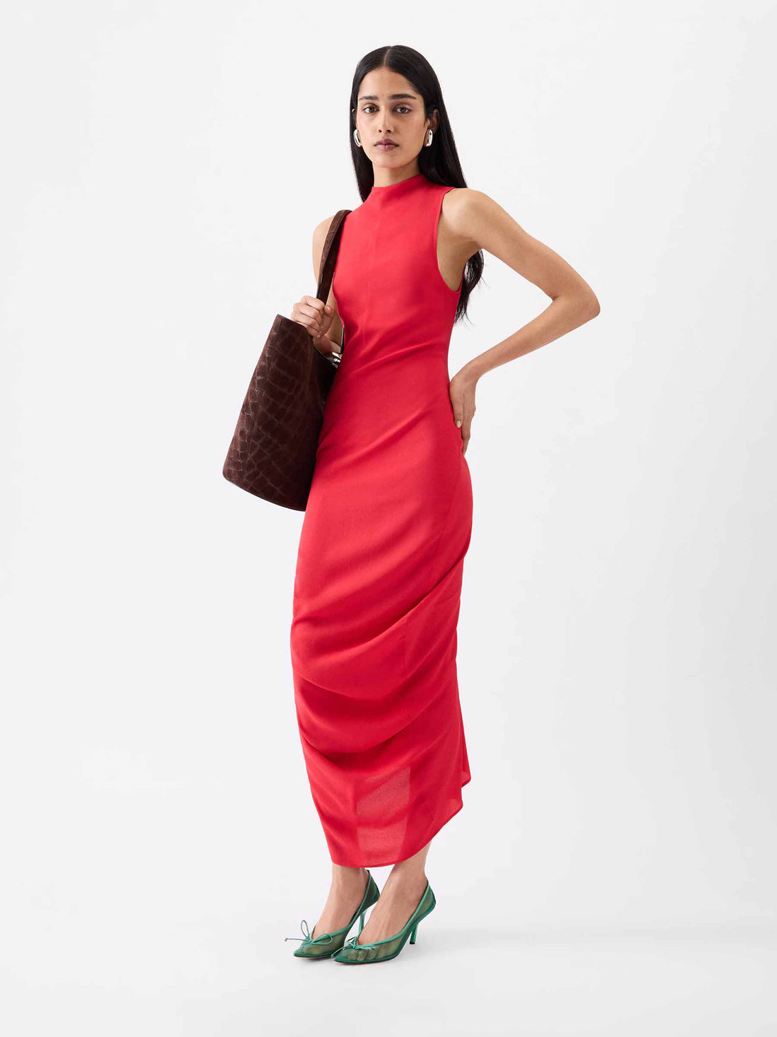 Outlet online Jacquemus Mujer Vestido Midi J color Rojo sku 721-000626 01 - Foto 2