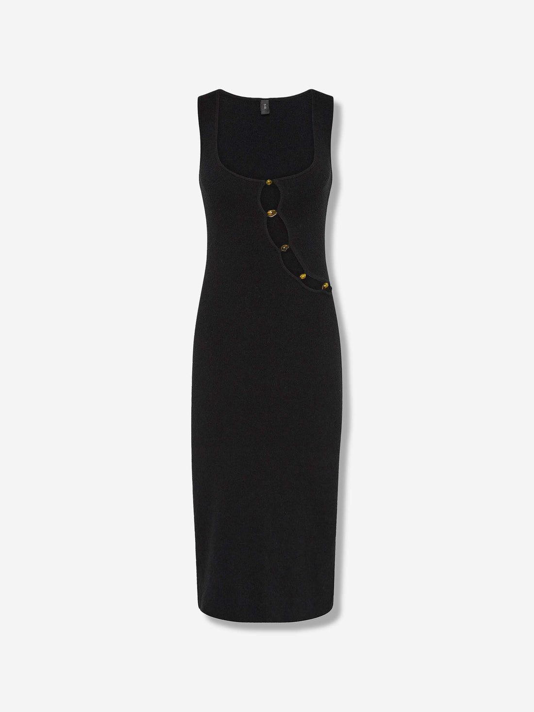 Outlet online SIR. Mujer Vestido Midi Algodón color Negro sku 721-000646 01 - Foto 1