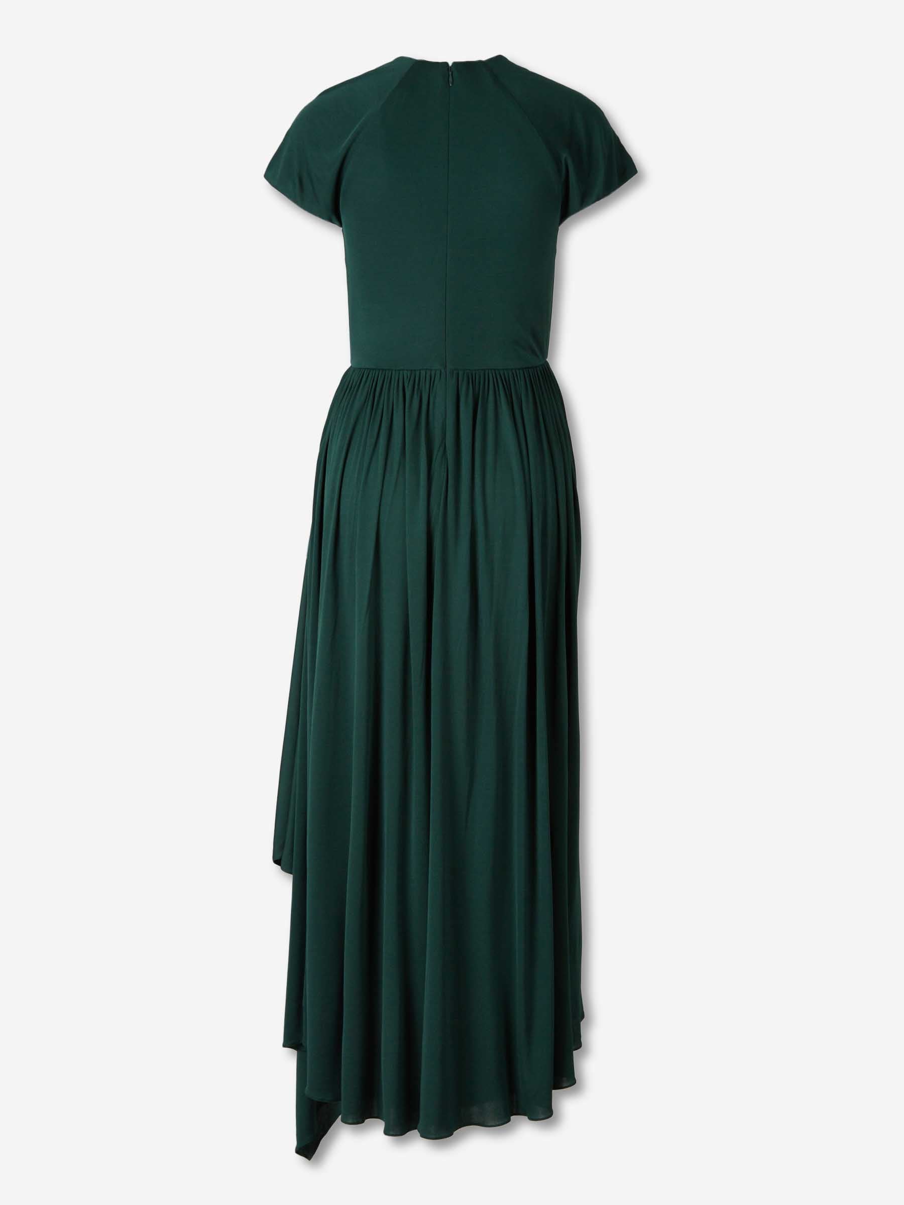 Outlet online Givenchy Mujer Vestido Maxi Drapeado color Verde Jungla sku 721-000692 01 - Foto 2
