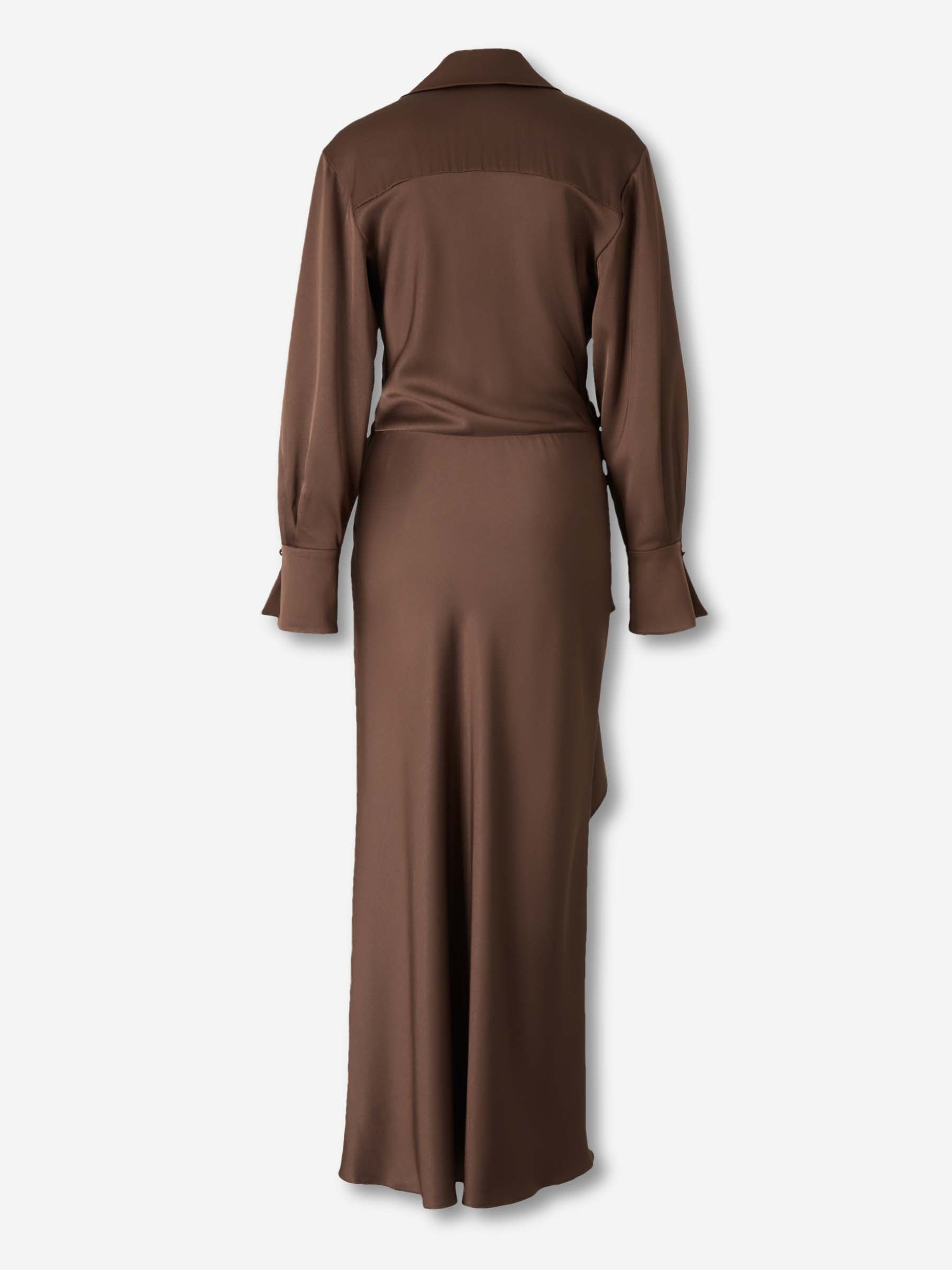 Outlet online Simkhai Mujer Vestido Midi Asimétrico color Marrón sku 721-000715 01 - Foto 2