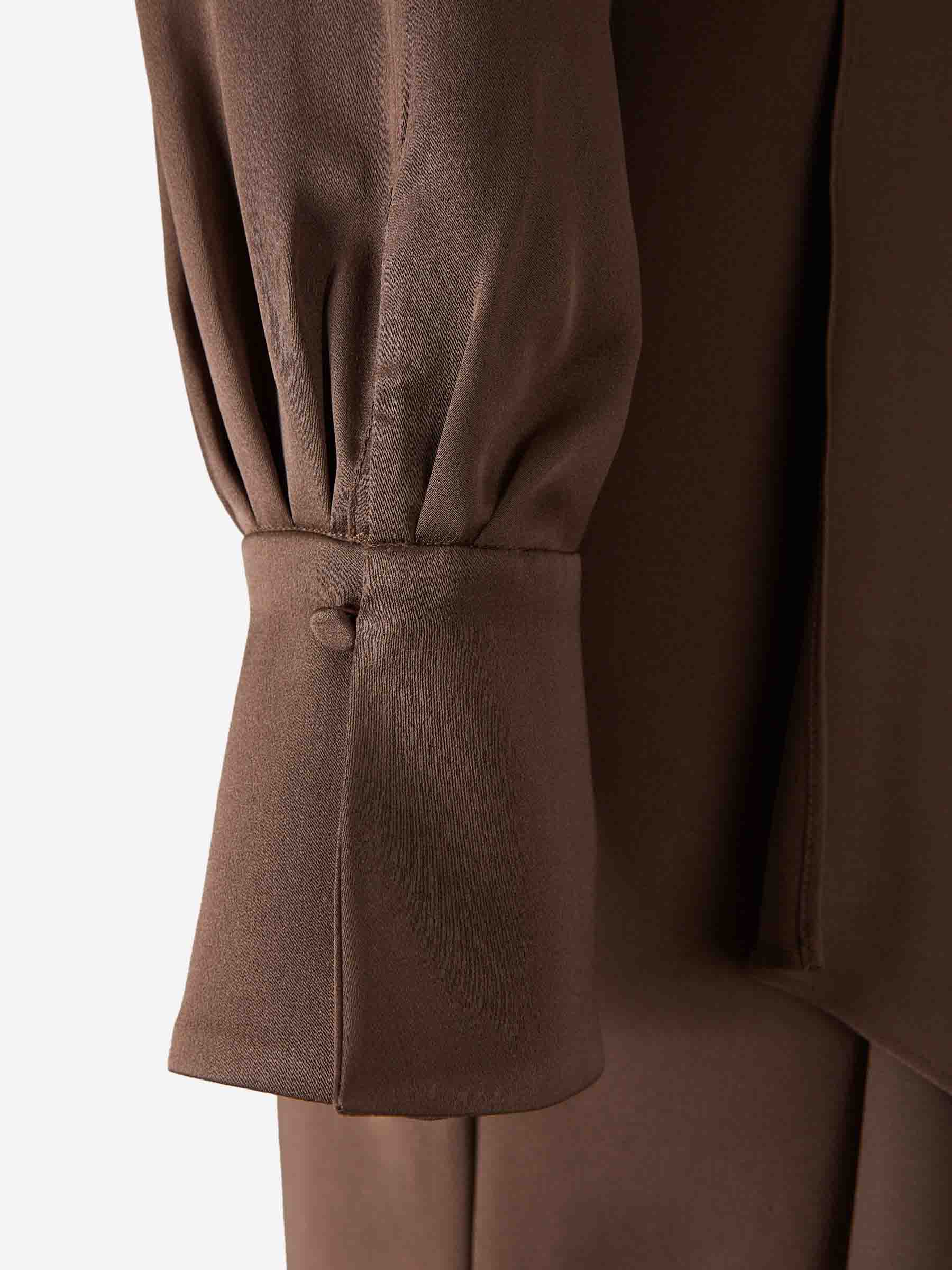 Outlet online Simkhai Mujer Vestido Midi Asimétrico color Marrón sku 721-000715 01 - Foto 5