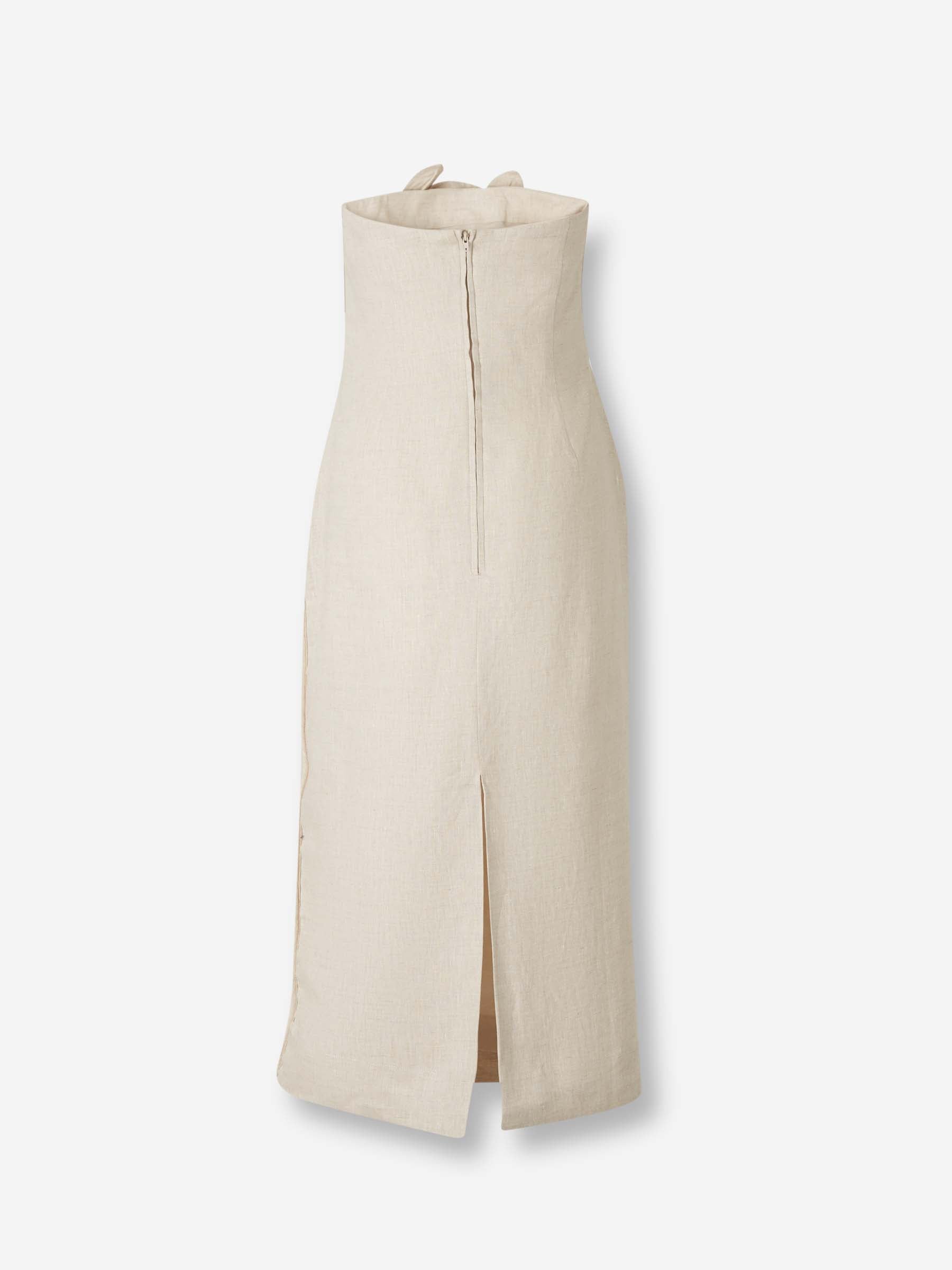 Outlet online Andres Otalora Mujer Vestido Midi Florecer color Marfil sku 721-000724 01 - Foto 3