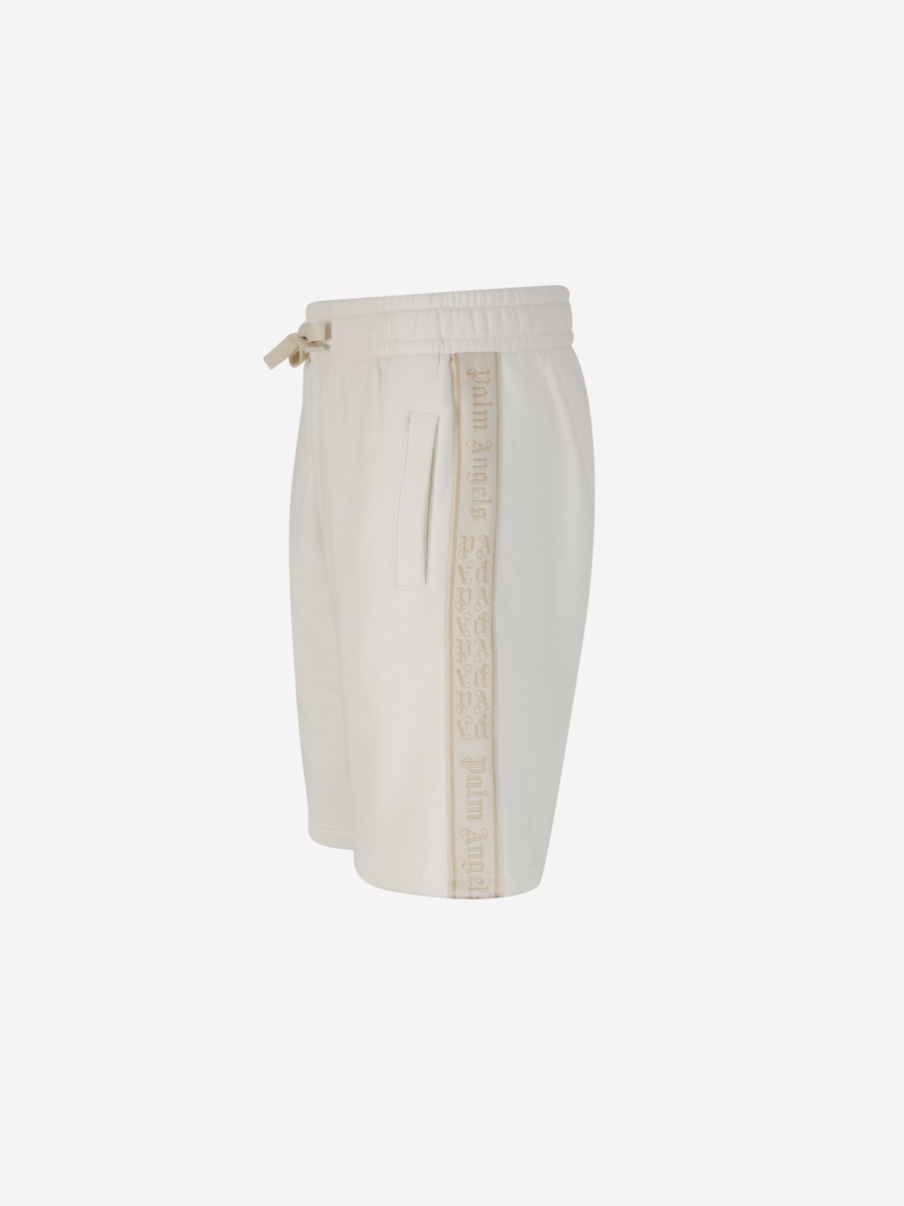 Outlet online Palm Angels Hombre Bermudas Algodón Logo color Blanco sku 523-000973 01 - Foto 2