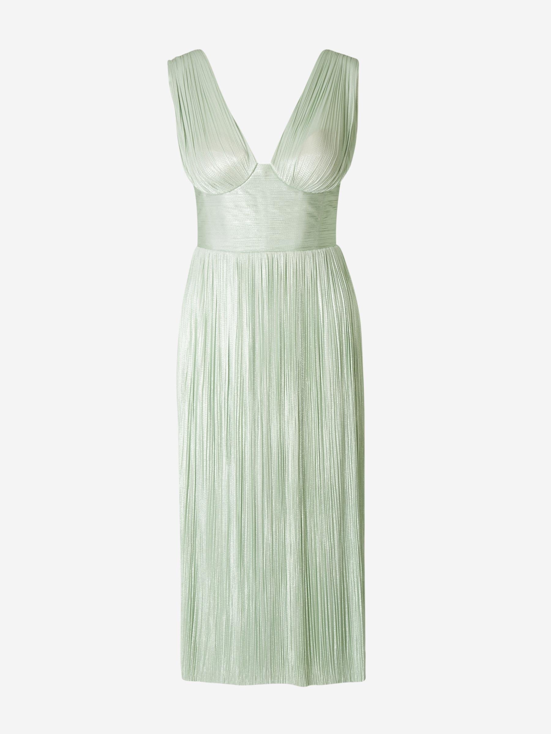 Outlet online Maria Lucia Hohan Mujer Vestido Nalya Midi color Verde Menta sku 731-005300 01 - Foto 1