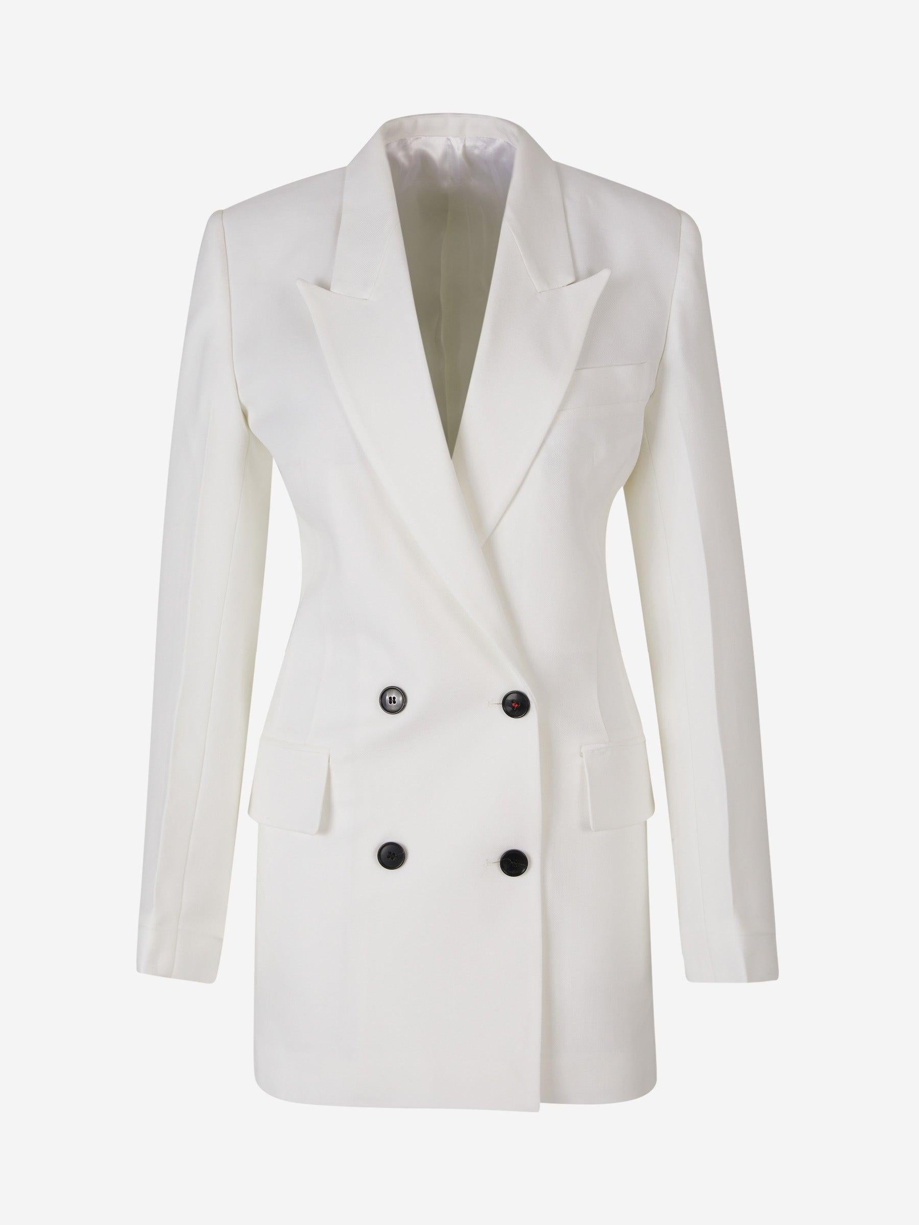 Victoria Beckham Blazer Vestido Doble Botonadura color Marfil sku 731-005664 01 - Foto 1