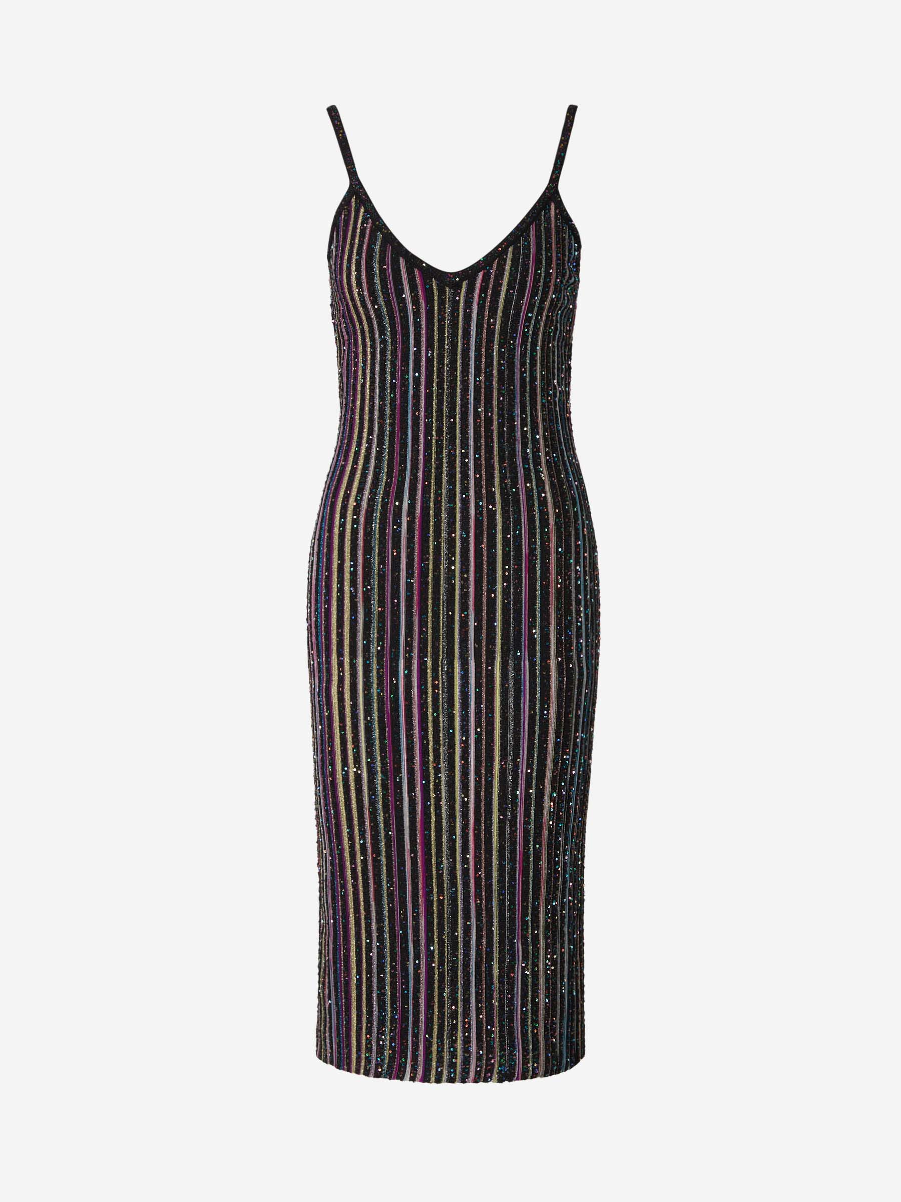 Outlet online Missoni Mujer Vestido Rayas Purpurina color Multicolor sku 731-005714 01 - Foto 1