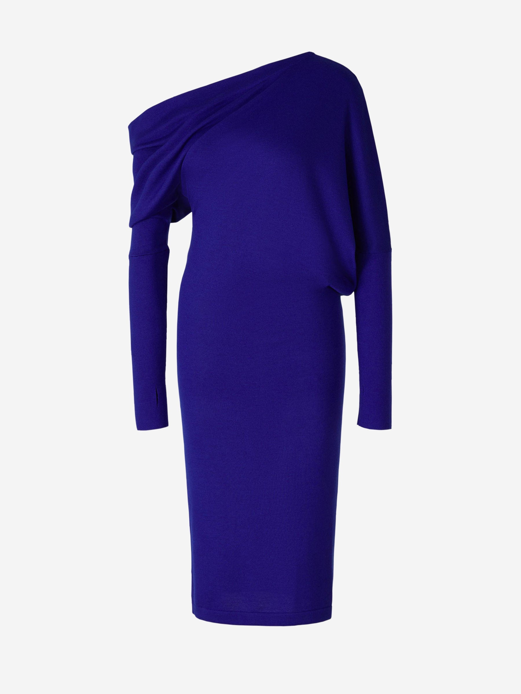 Outlet online Tom Ford Mujer Vestido Cashmere Y Seda color Azul Marino sku 731-005811 01 - Foto 1