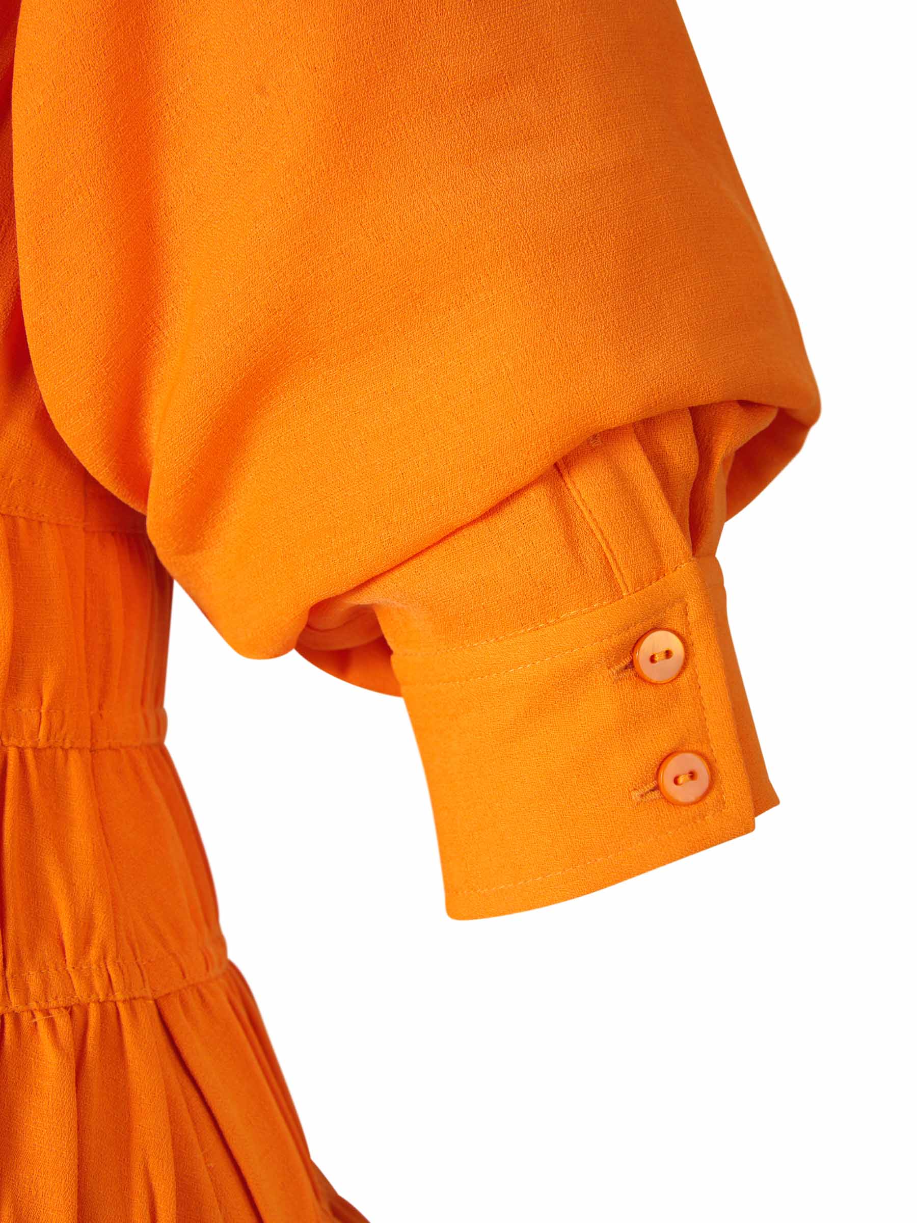 Outlet online Simkhai Mujer Vestido Mini Fruncido color Naranja sku 731-005833 09 - Foto 3