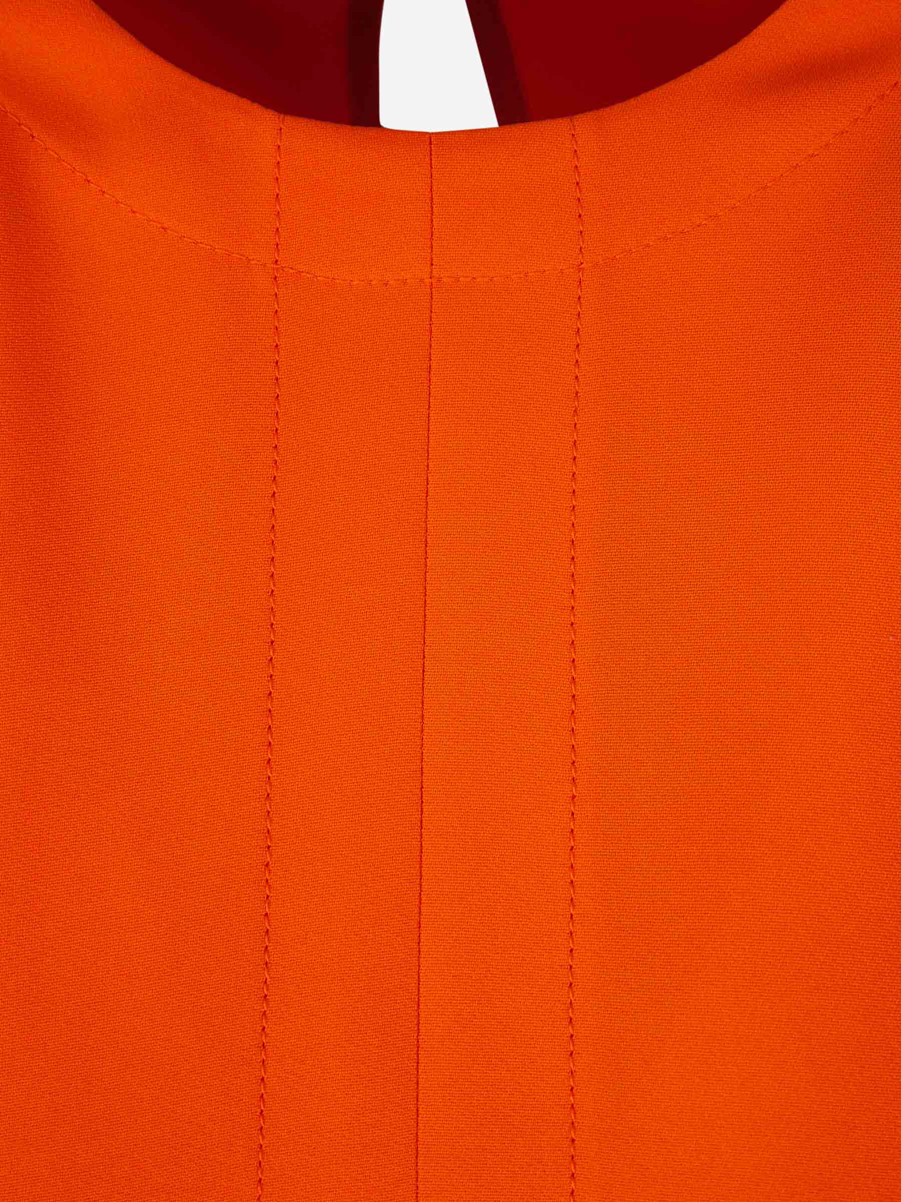 Outlet online Stella McCartney Mujer Vestido Mangas Oversized color Naranja sku 731-005874 01 - Foto 3