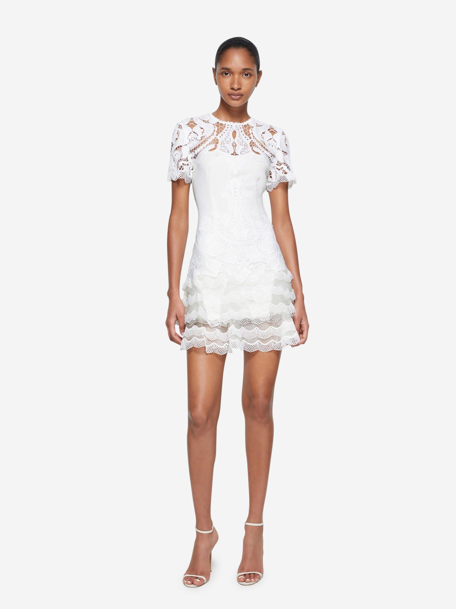 Outlet online Simkhai Mujer Vestido Mini Signature Paislee color Blanco sku 731-005923 01 - Foto 2