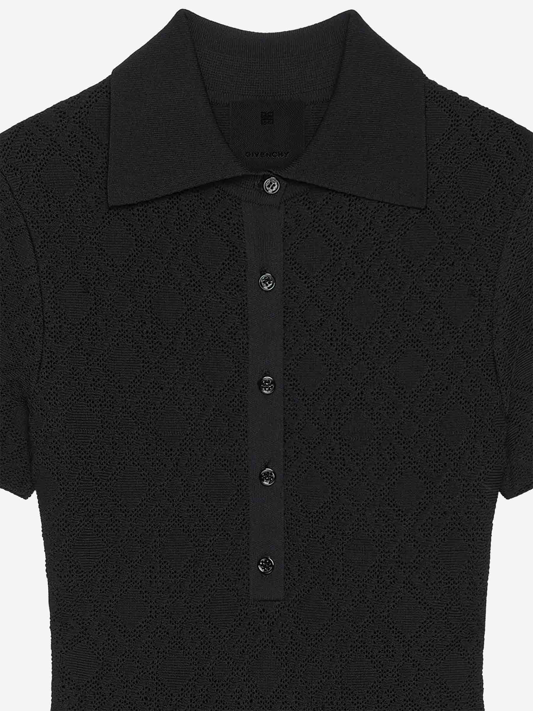 Outlet online Givenchy Mujer Vestido Punto Polo color Negro sku 731-005990 01 - Foto 3