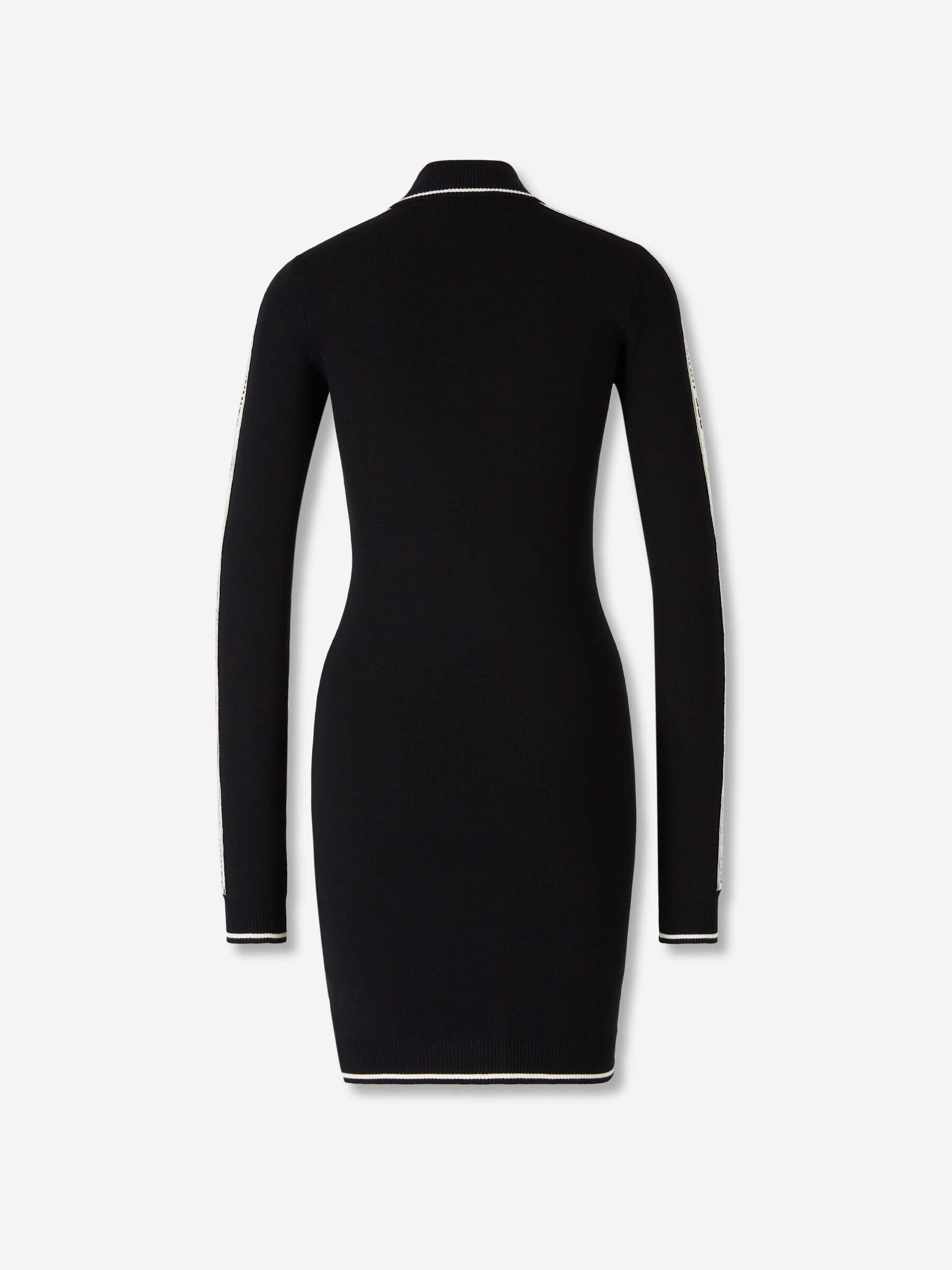 Outlet online Off-White Mujer Vestido Mini Punto color Blanco Y Negro sku 731-006060 01 - Foto 2