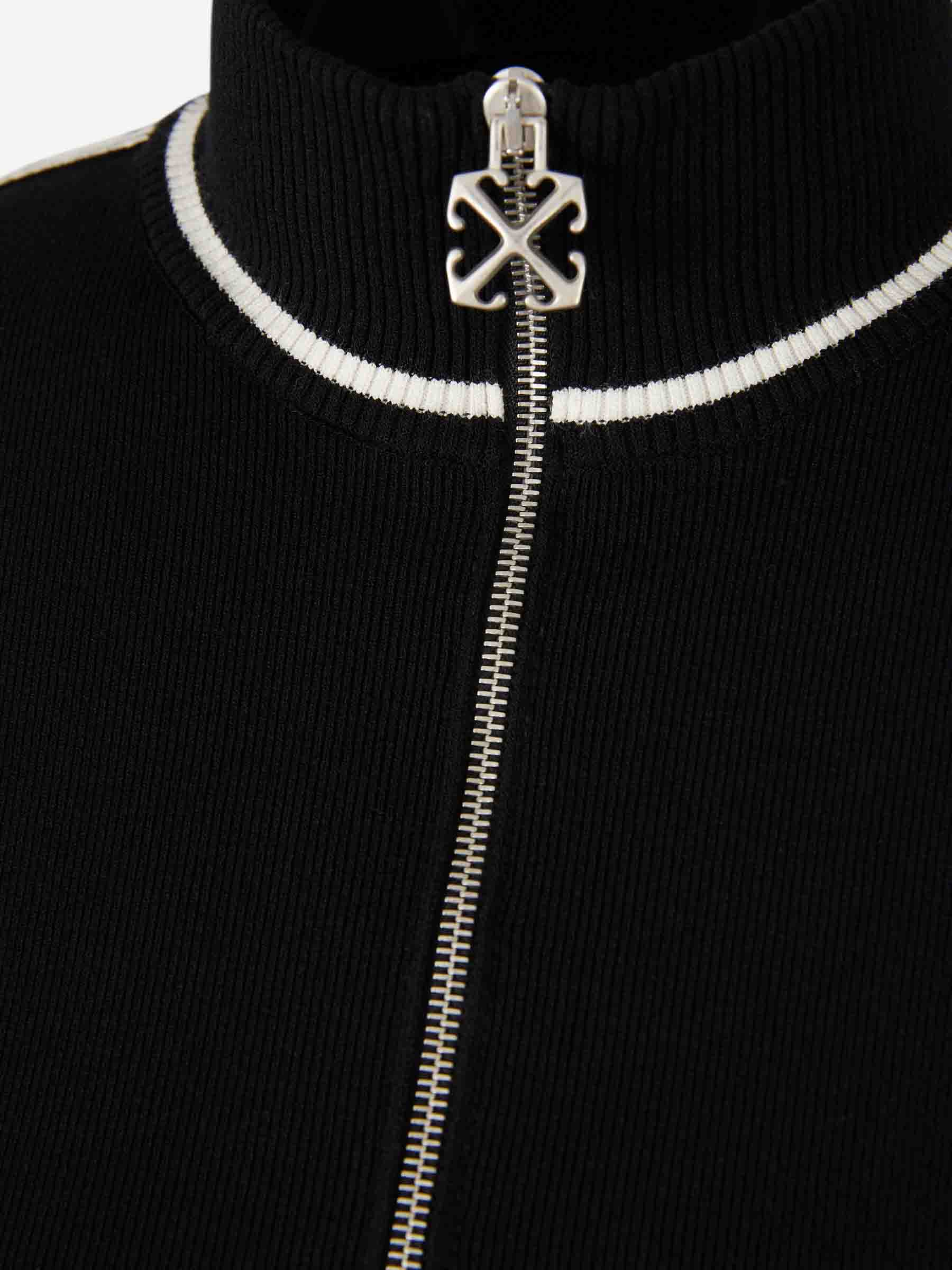 Outlet online Off-White Mujer Vestido Mini Punto color Blanco Y Negro sku 731-006060 01 - Foto 3