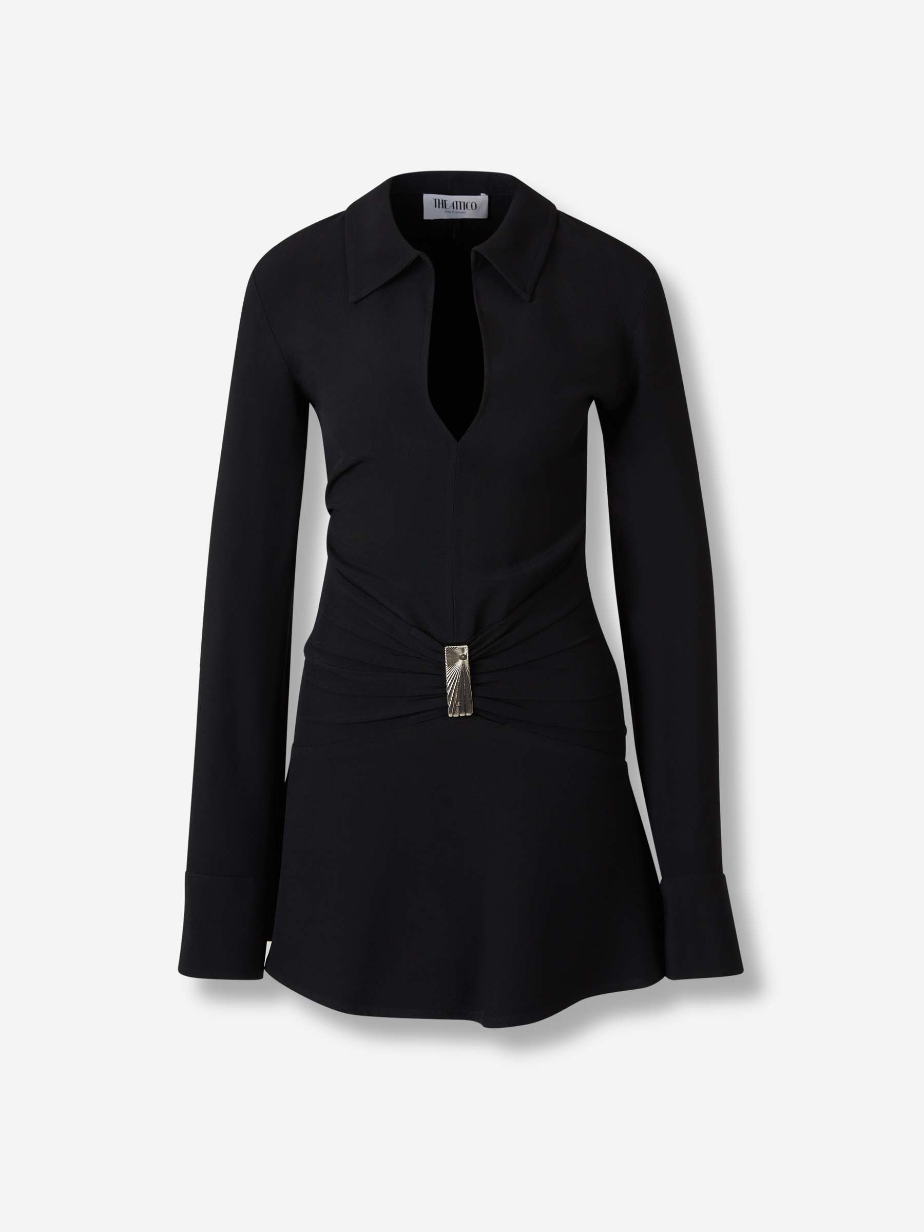 Outlet online The Attico Mujer Vestido Mini Camisero color Negro sku 731-006073 01 - Foto 1