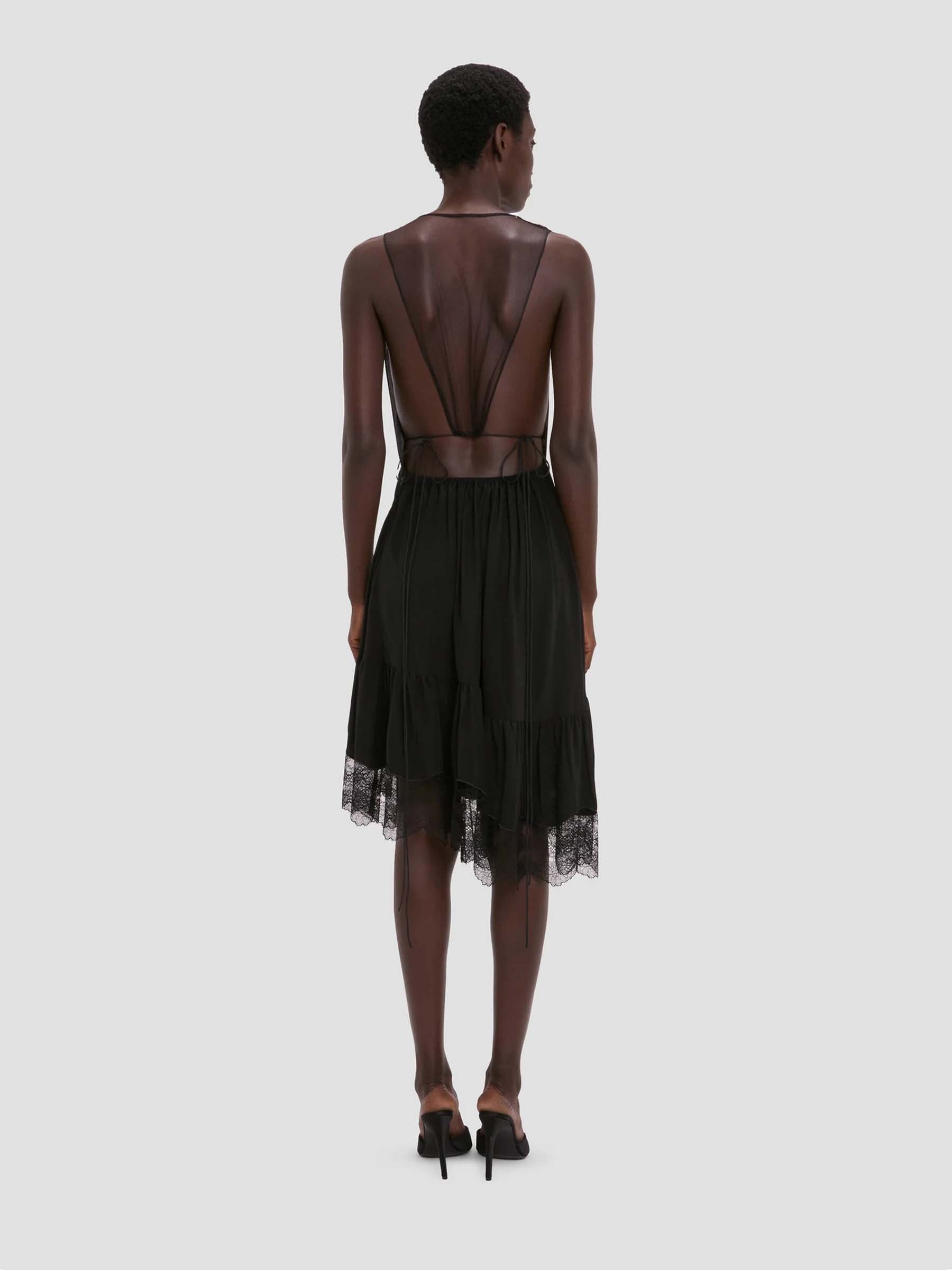 Outlet online Victoria Beckham Mujer Vestido Midi color Negro sku 731-006152 01 - Foto 4
