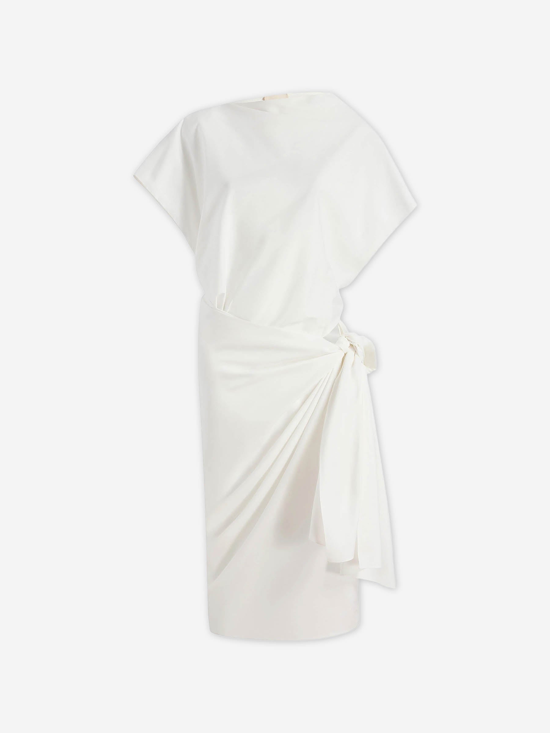 Khaite Mujer Barcelona Vestido Midi Drapeado color Blanco sku 731-006155 01 - Foto 1