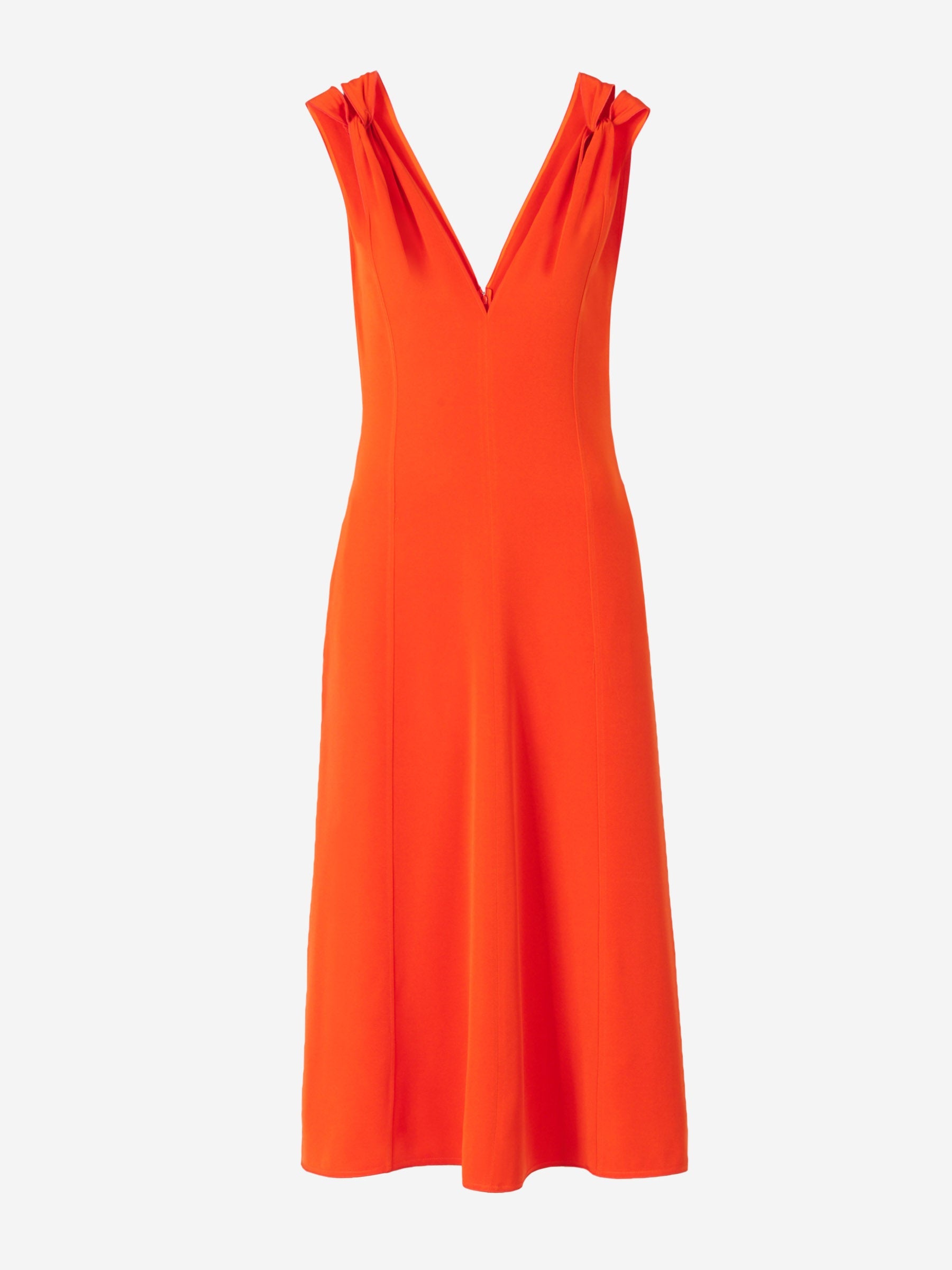 Outlet online Victoria Beckham Mujer Vestido Twist Midi color Naranja sku 732-001035 01 - Foto 1