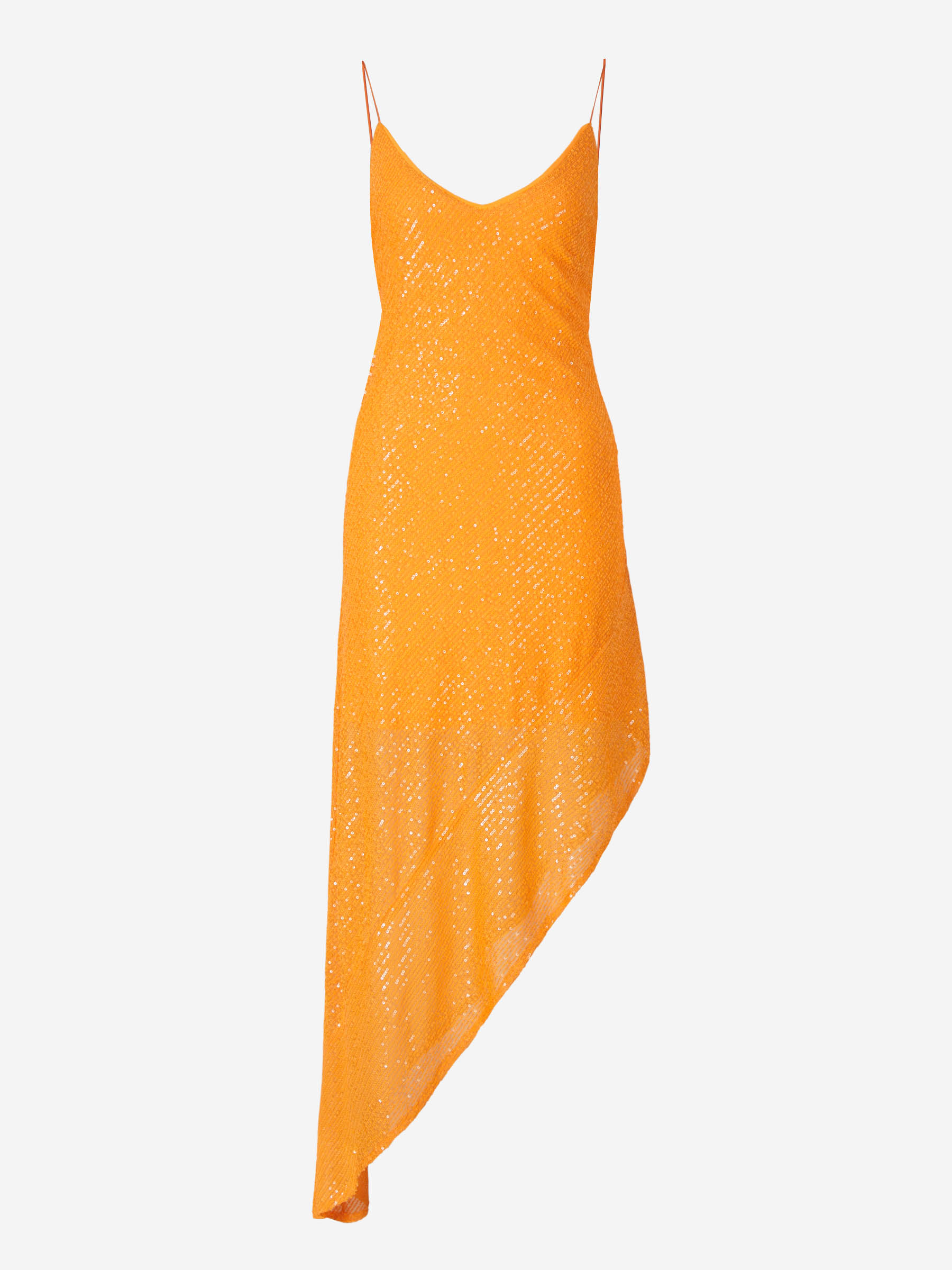 Outlet online Rotate Mujer Vestido Lencero Lentejuelas color Naranja sku 732-001052 01 - Foto 1