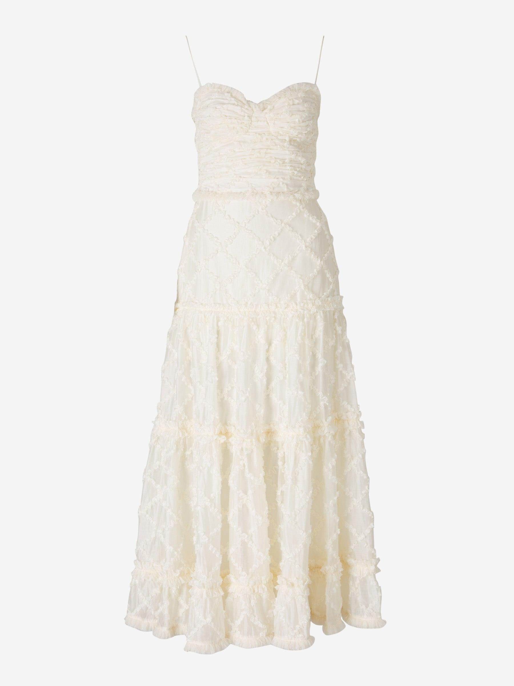 Outlet online Alexis Mujer Vestido Midi Rasa color Marfil sku 732-001202 01 - Foto 1