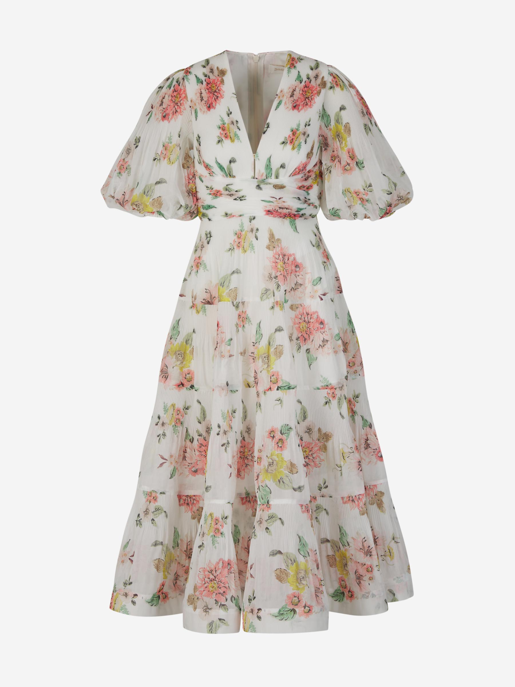 Outlet online Zimmermann Mujer Vestido Midi Plisado color Floral sku 732-001278 01 - Foto 1