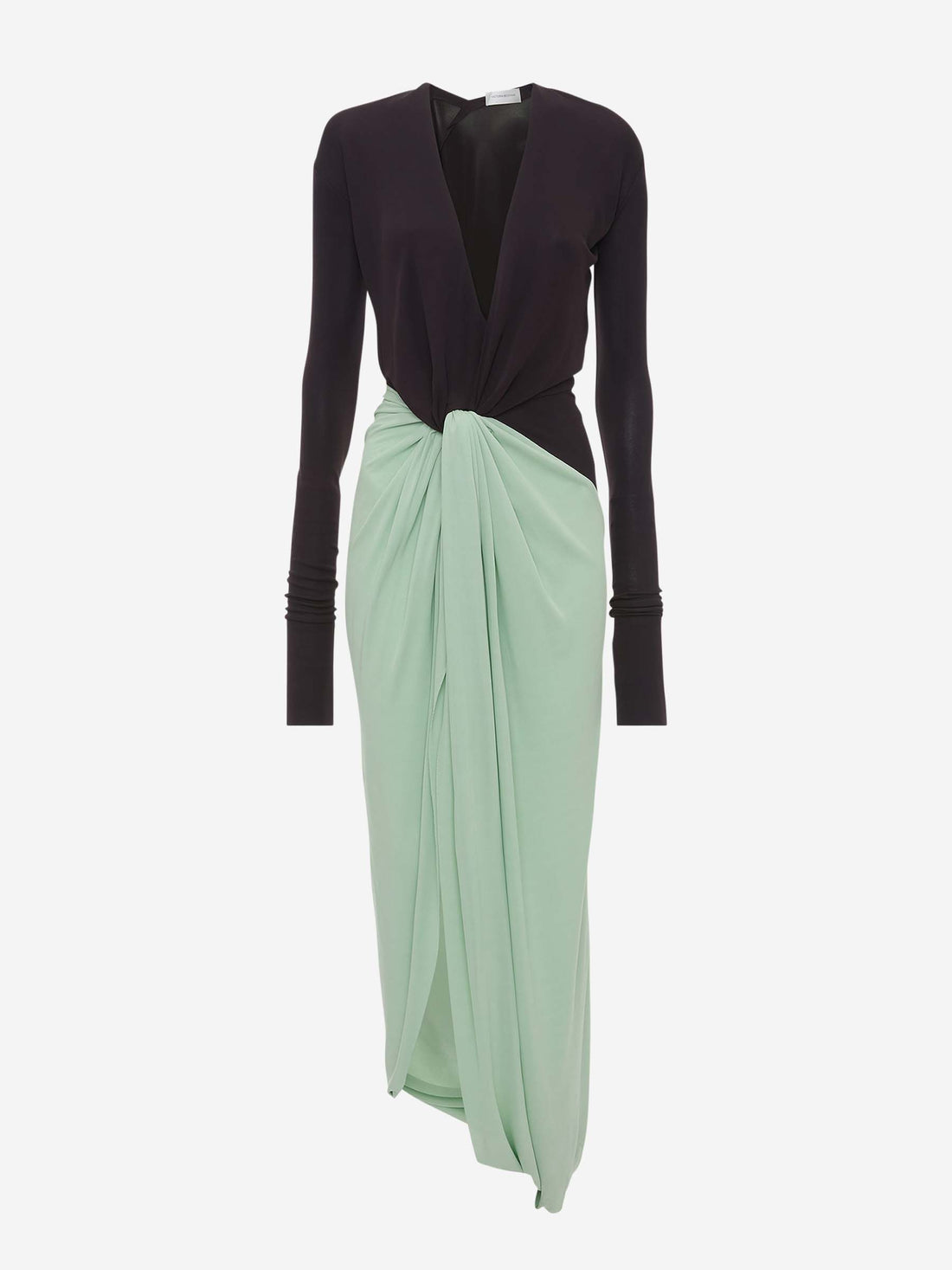 Victoria Beckham Mujer Barcelona Vestido Midi Bicolor color Negro sku 732-001422 01 - Foto 1