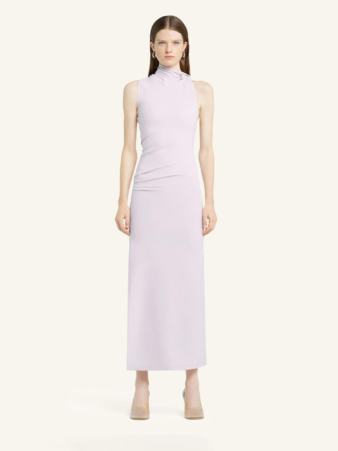 Courrèges Mujer Barcelona Vestido Maxi Drapeado color Rosa Palo sku 732-001426 01 - Foto 2