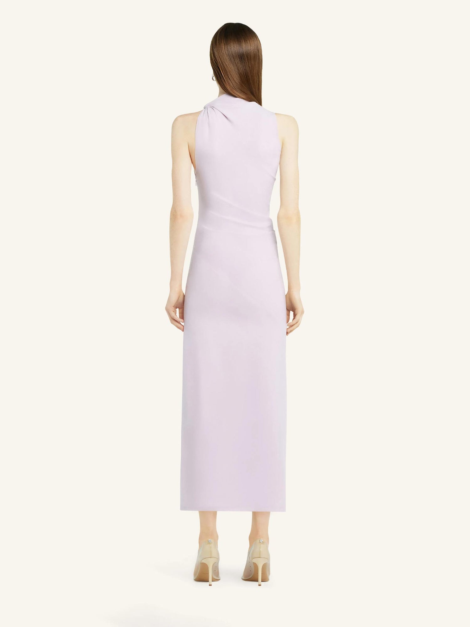 Courrèges Mujer Barcelona Vestido Maxi Drapeado color Rosa Palo sku 732-001426 01 - Foto 3