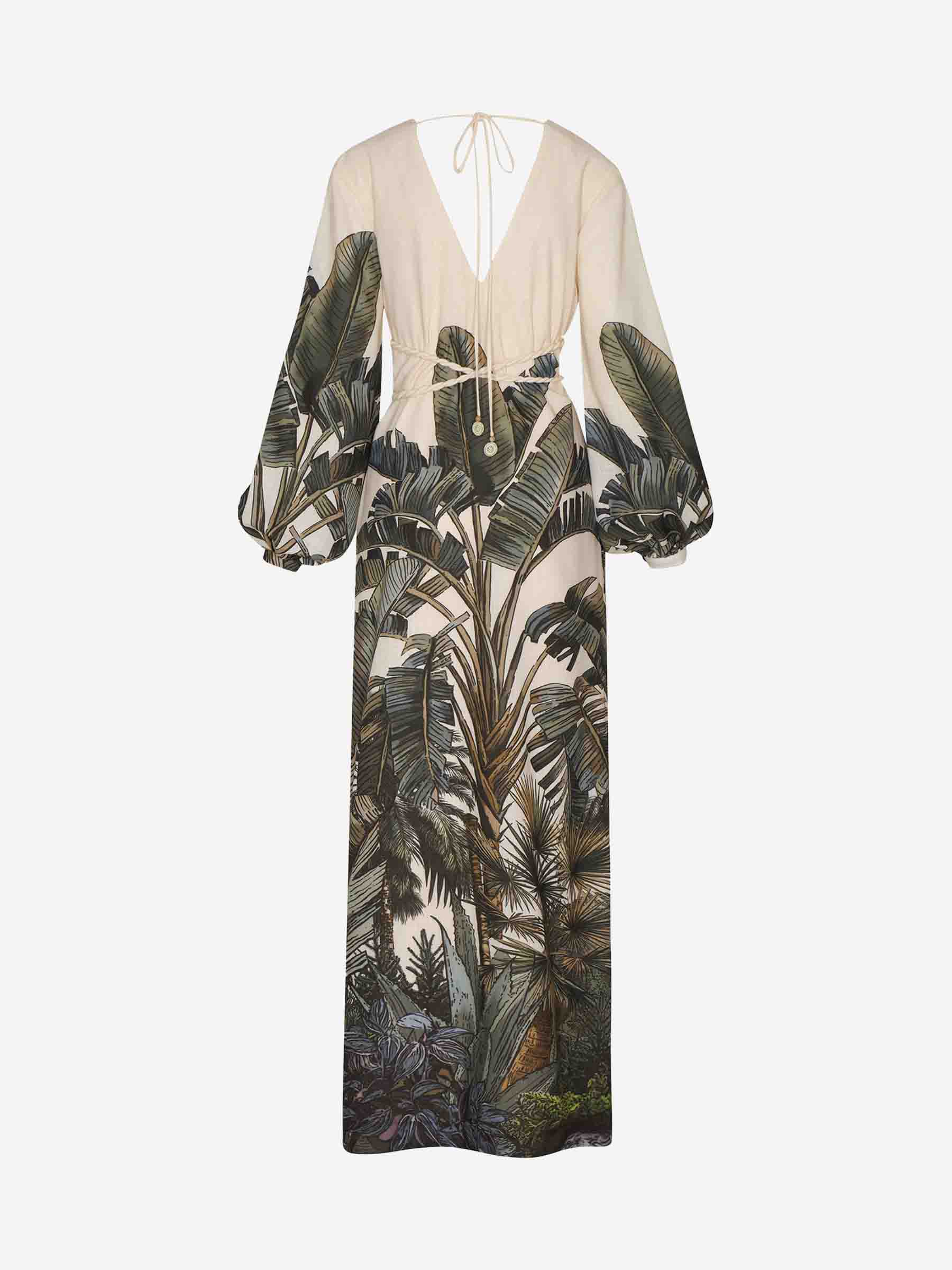 Outlet online Andres Otalora Mujer Vestido Maxi Odisea Caribeña color Verde Oscuro sku 732-001470 01 - Foto 2