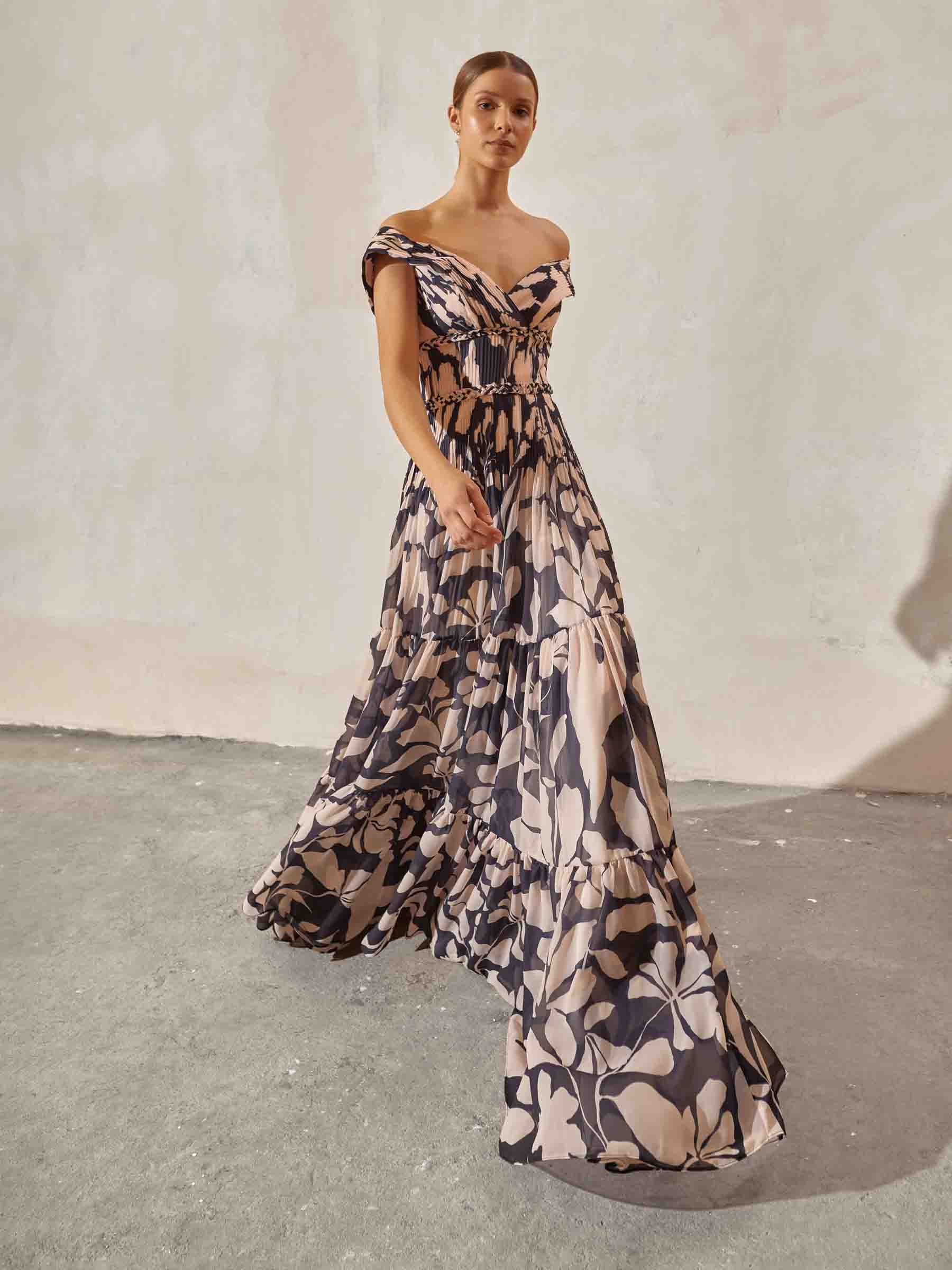 Outlet online Andres Otalora Mujer Vestido Maxi Tua Vida color Azul Noche sku 732-001472 01 - Foto 3