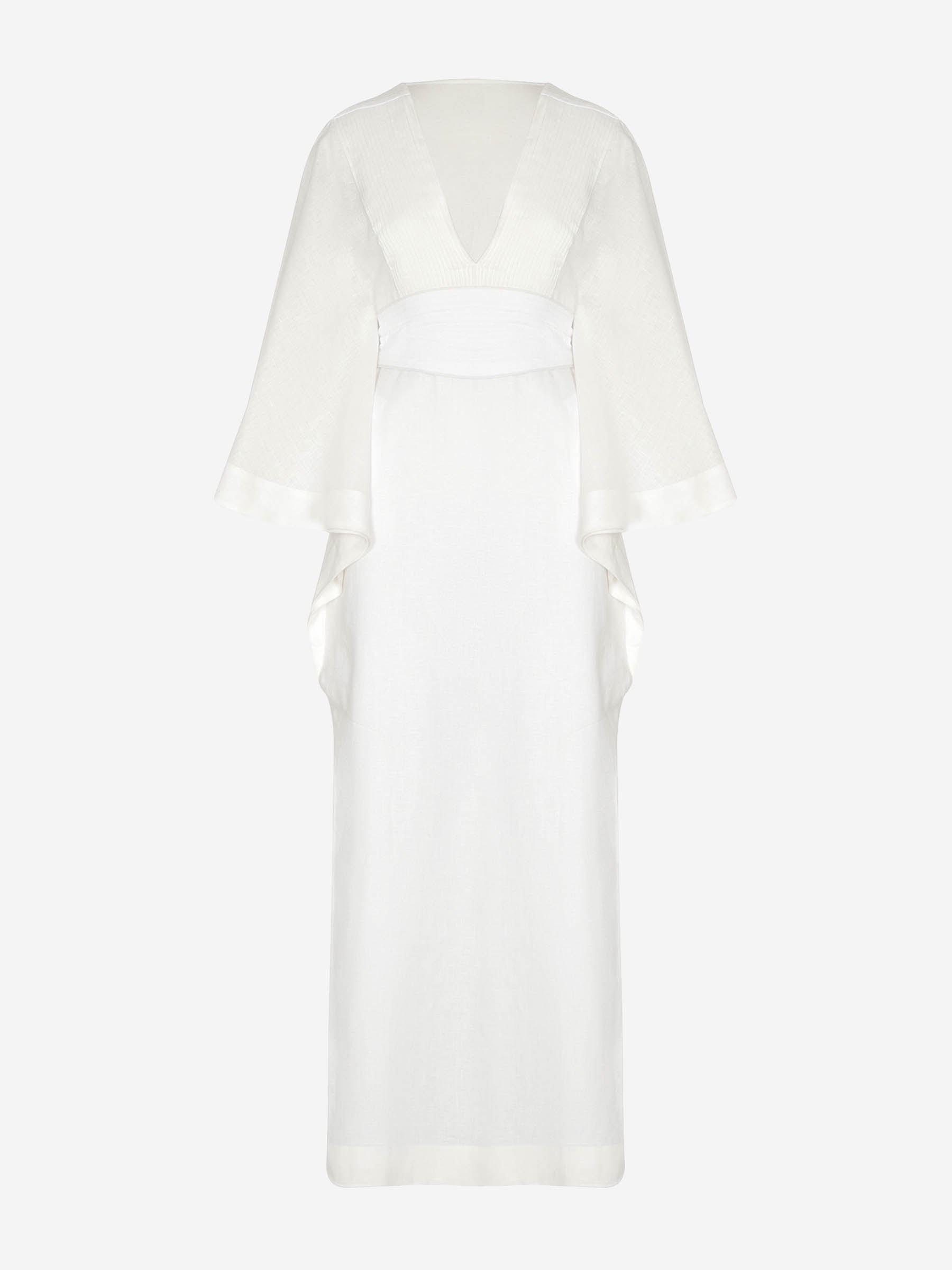 Outlet online Andres Otalora Mujer Vestido Kaftán Volar color Blanco sku 732-001473 01 - Foto 1