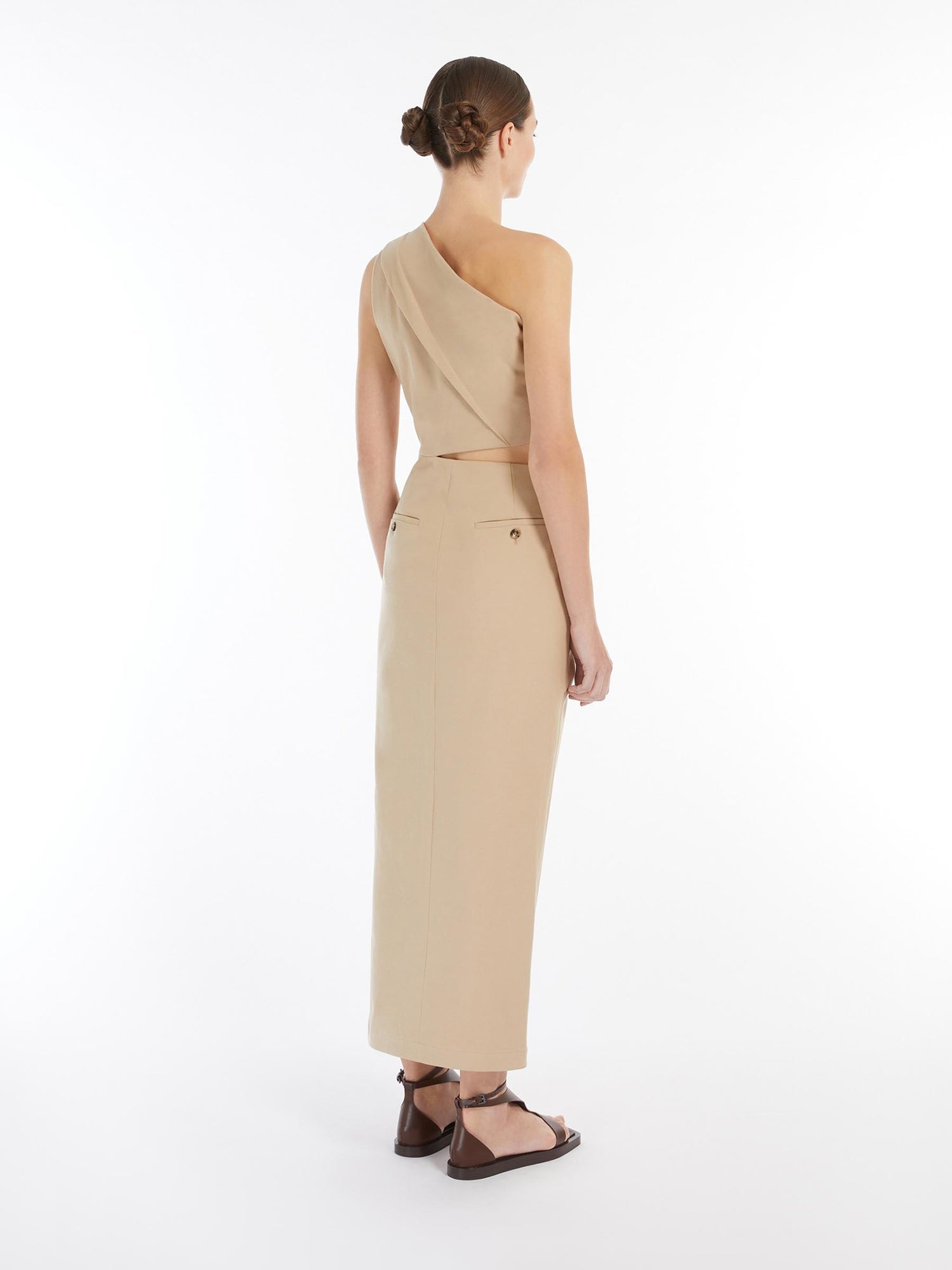 Max Mara Mujer Barcelona Vestido Midi Entallado color Camel sku 732-001476 01 - Foto 4