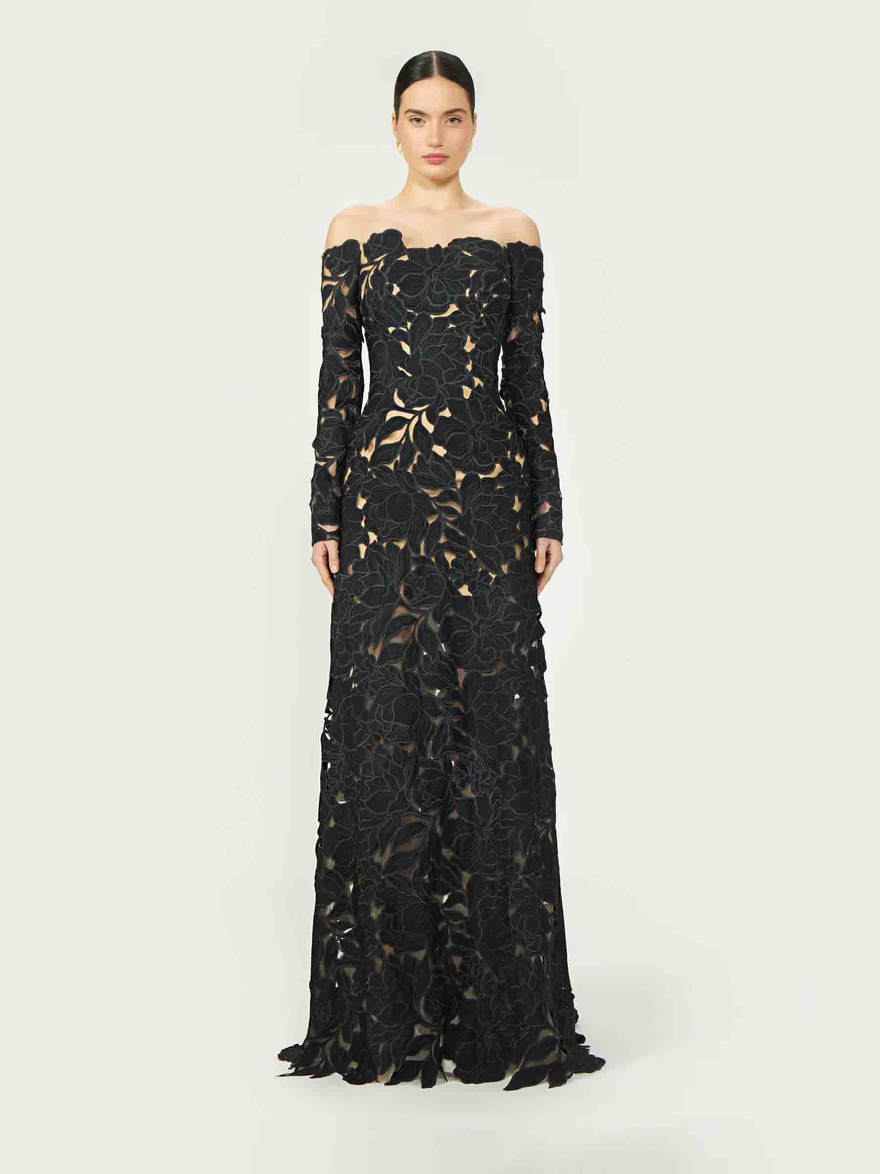 Outlet online Costarellos Mujer Vestido Maxi Kasia color Negro sku 732-001500 02 - Foto 2