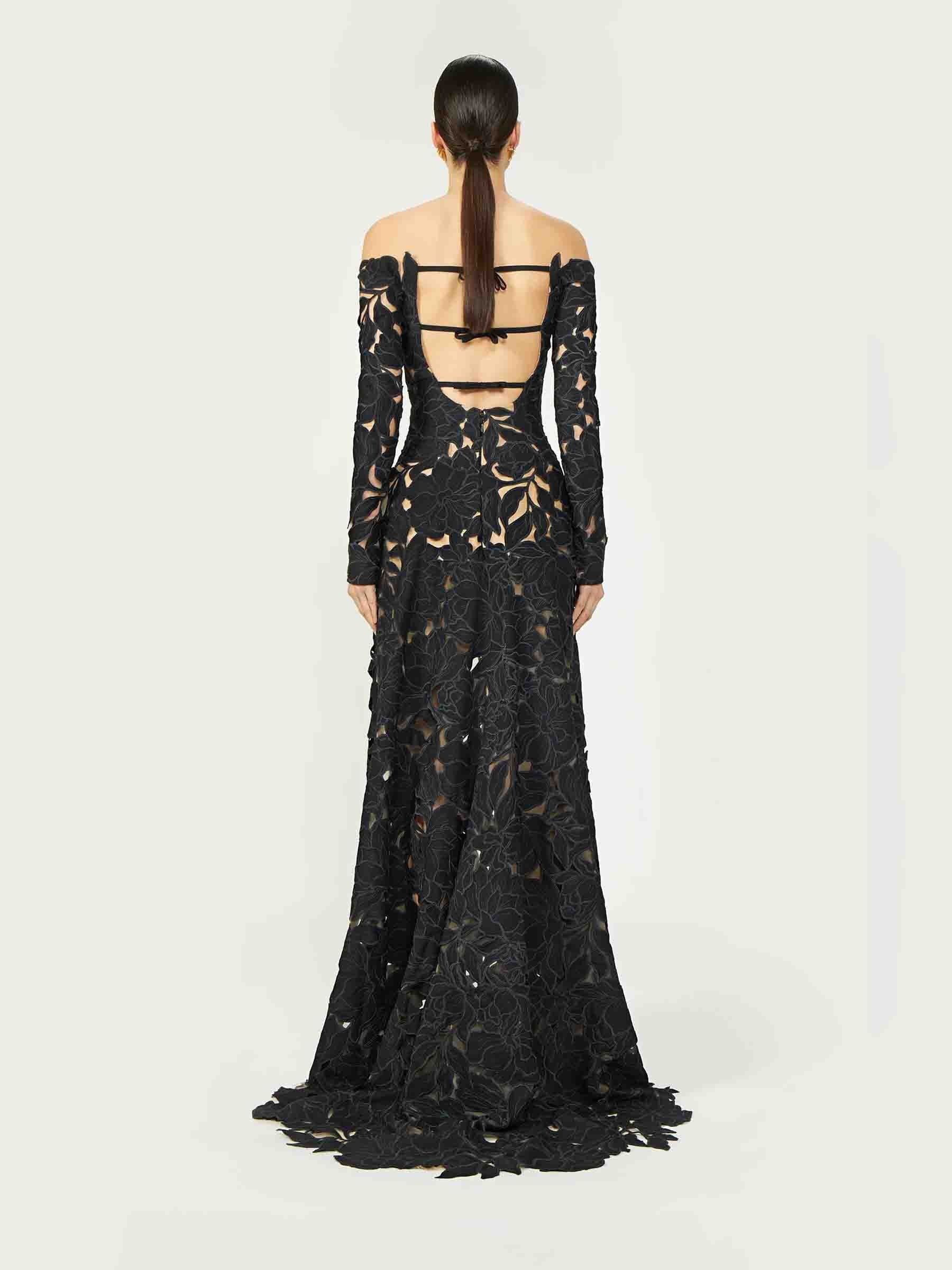 Outlet online Costarellos Mujer Vestido Maxi Kasia color Negro sku 732-001500 02 - Foto 3