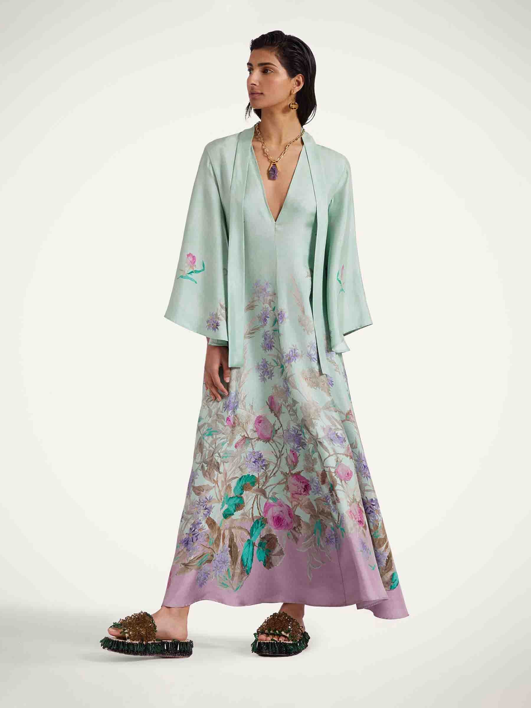 Outlet online LaDoubleJ Mujer Vestido Maxi Magnifico color Verde Menta sku 732-001524 01 - Foto 2