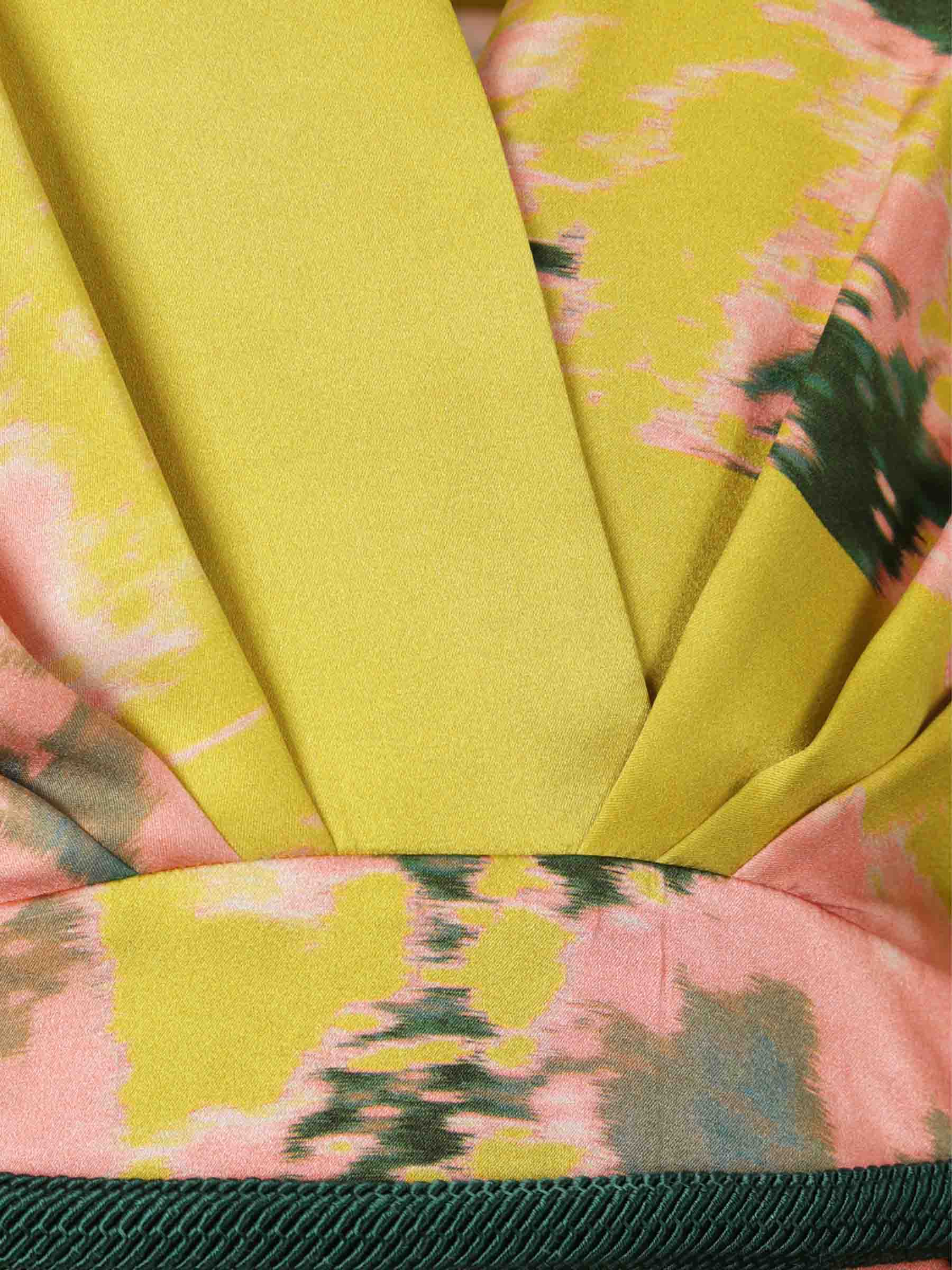 Outlet online Silvia Tcherassi Mujer Vestido Midi Lima color Amarillo Limon sku 732-001573 01 - Foto 3