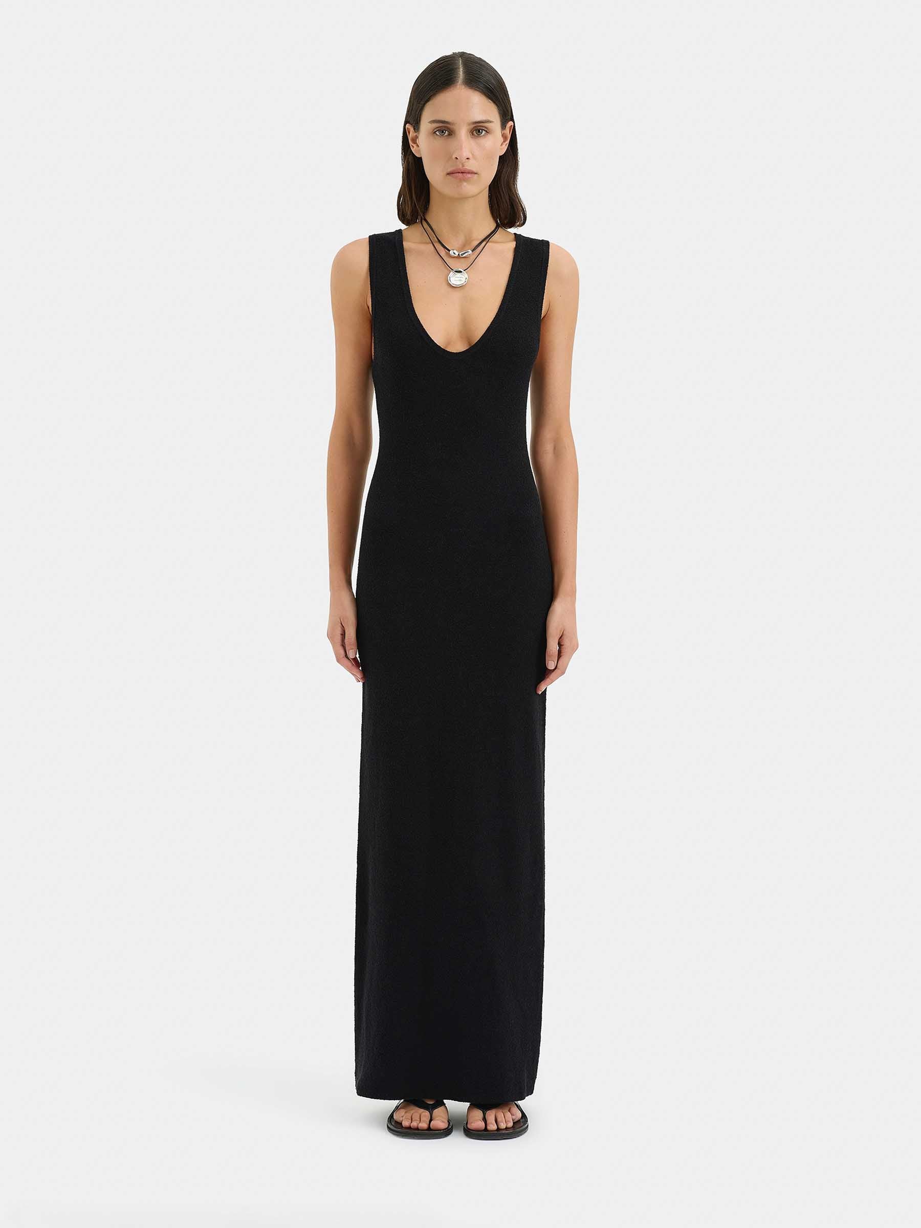 Outlet online SIR. Mujer Vestido Chiara Midi color Negro sku 732-001601 01 - Foto 2