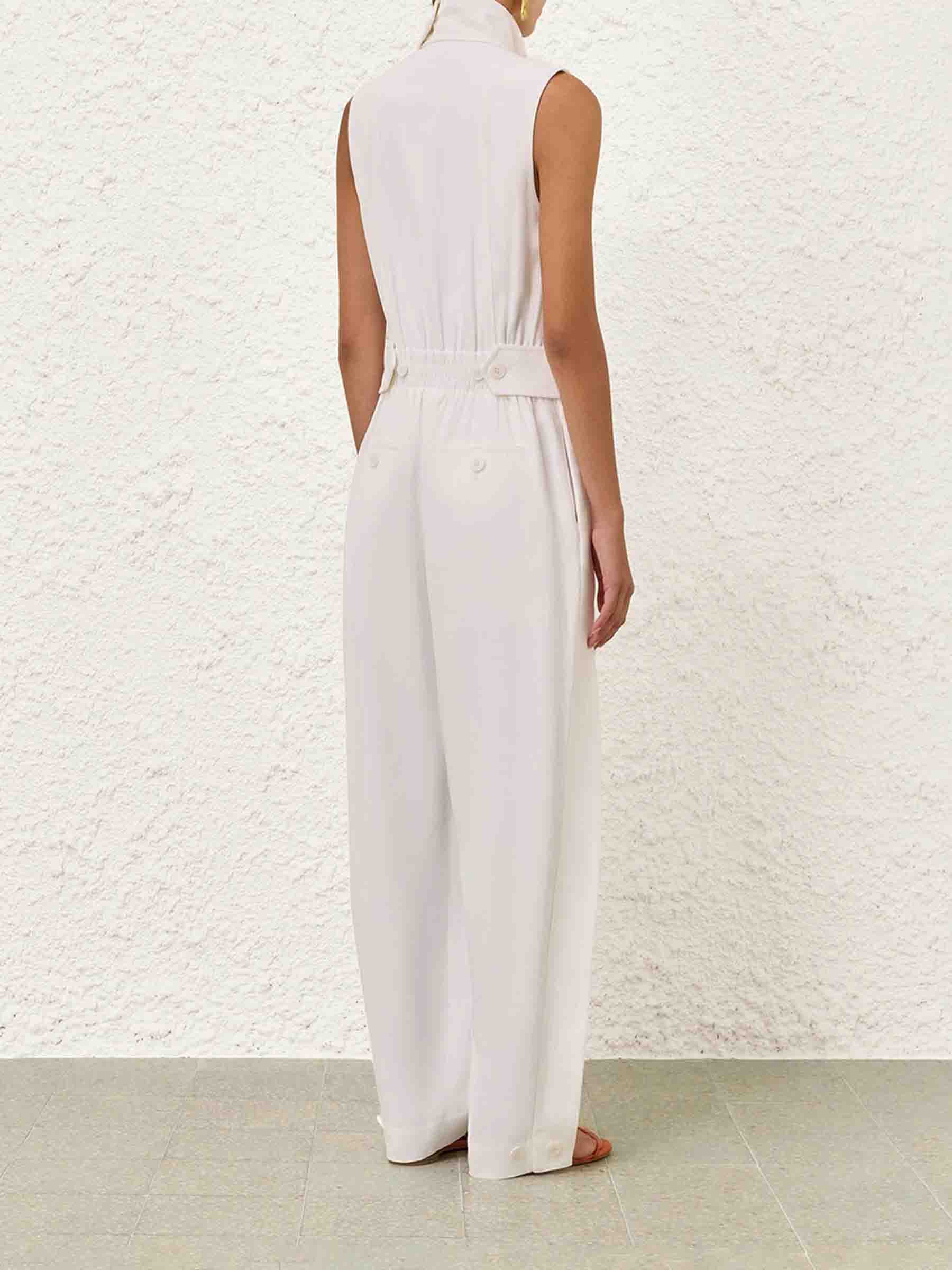 Zimmermann Mujer Barcelona Mono Luna Twill color Blanco sku 732-001702 01 - Foto 3