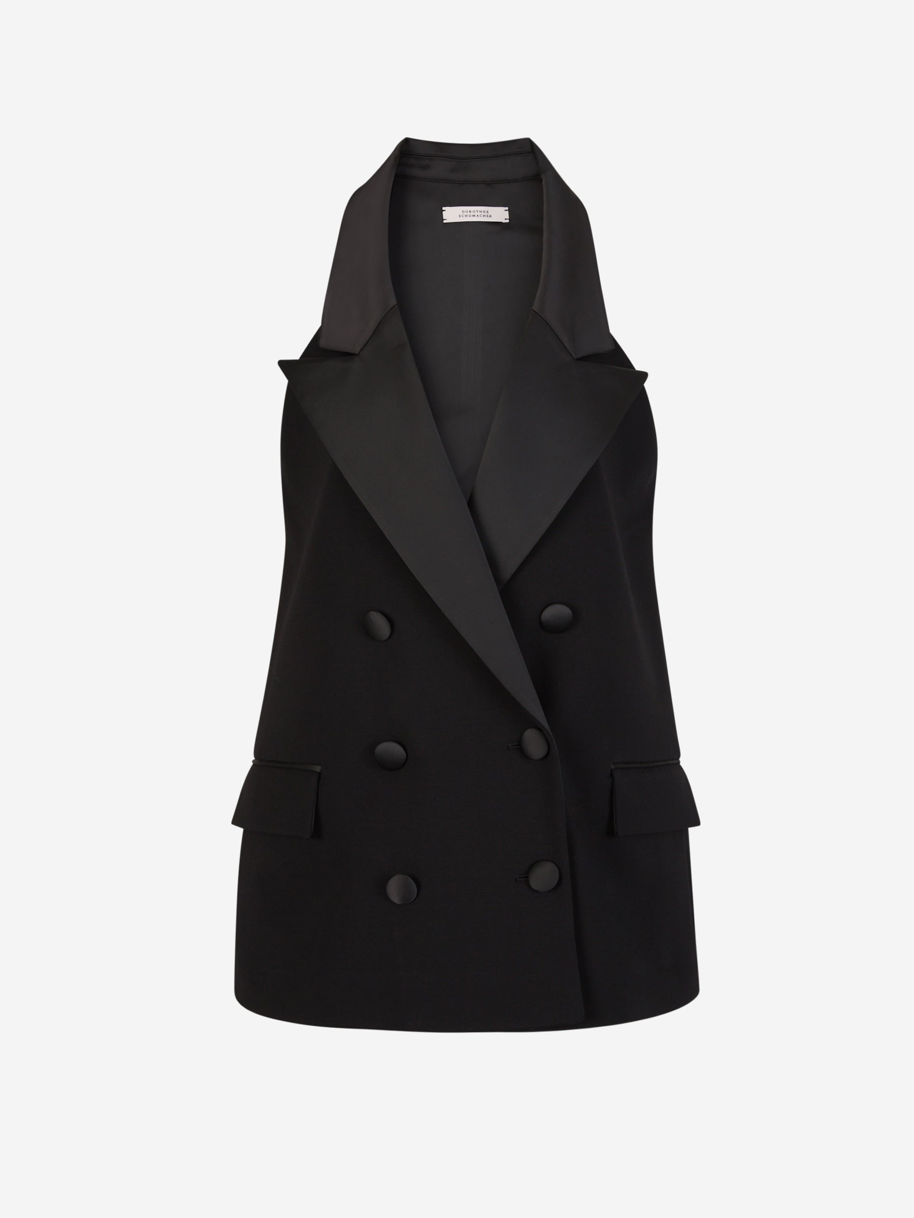 Outlet online Dorothee Schumacher Mujer Chaleco Esencia Viscosa color Negro sku 775-000161 01 - Foto 1